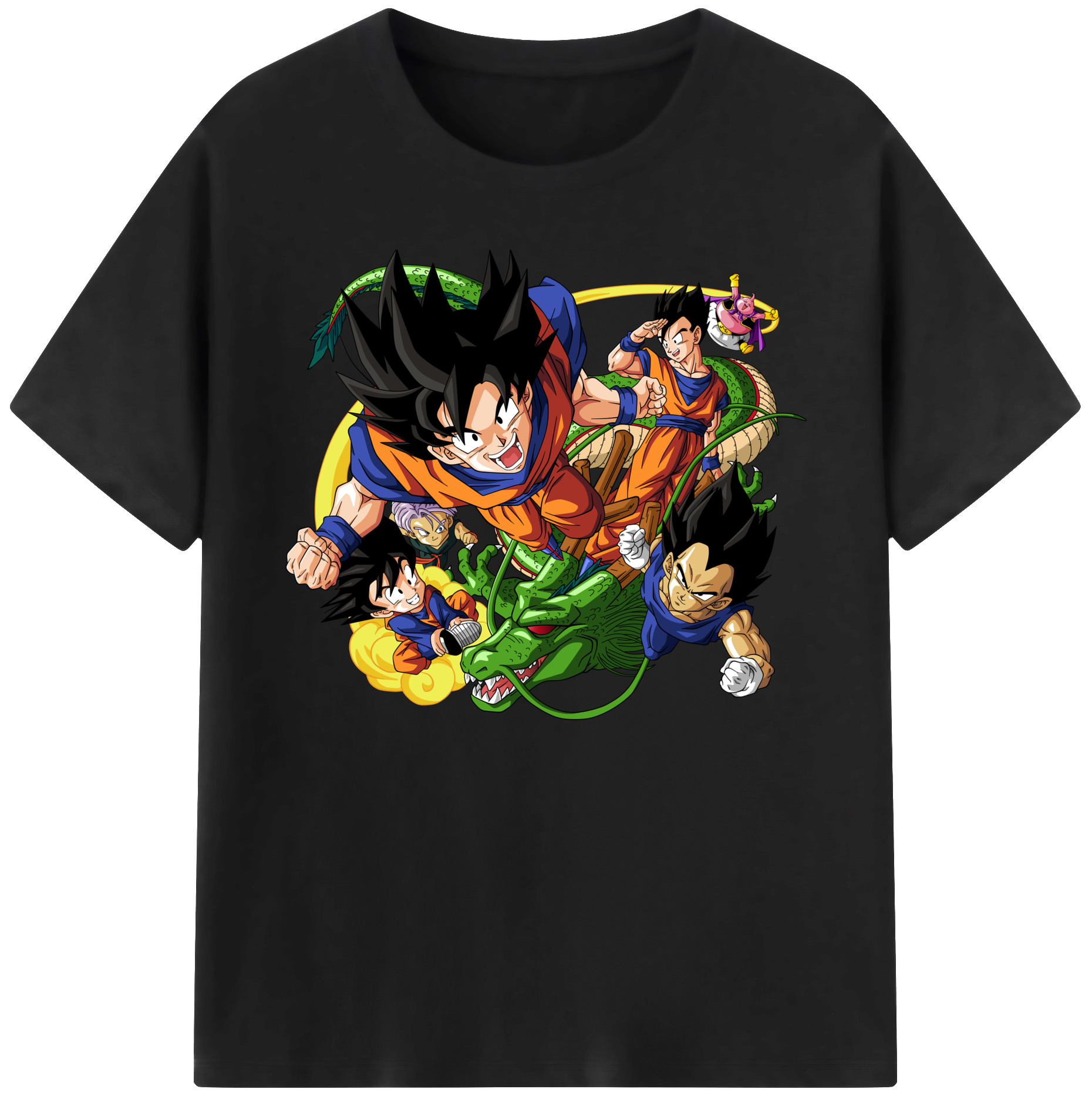 （画像用） ドラゴンボール DRAGON BALL 綿100％ メンズ半袖Tシャツ｜肌触りやわらか＆通気性