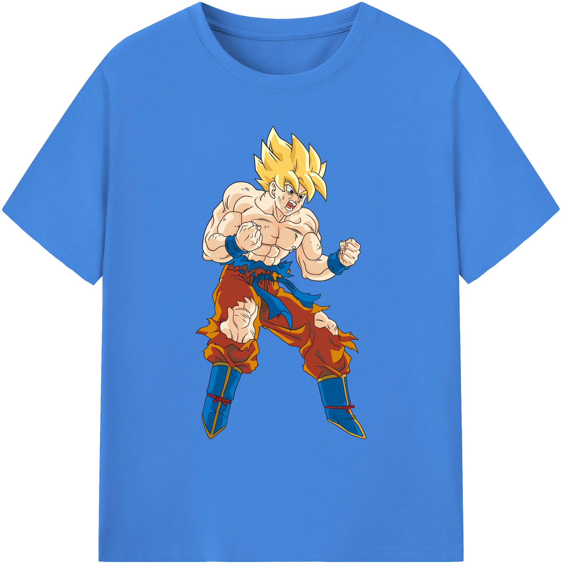 （画像用） ドラゴンボール 孫悟空（そん ごくう）Son Goku カカロット DRAGON BALL Kakarotto 綿100％ メンズ半袖Tシャツ｜肌触りやわらか＆通気性