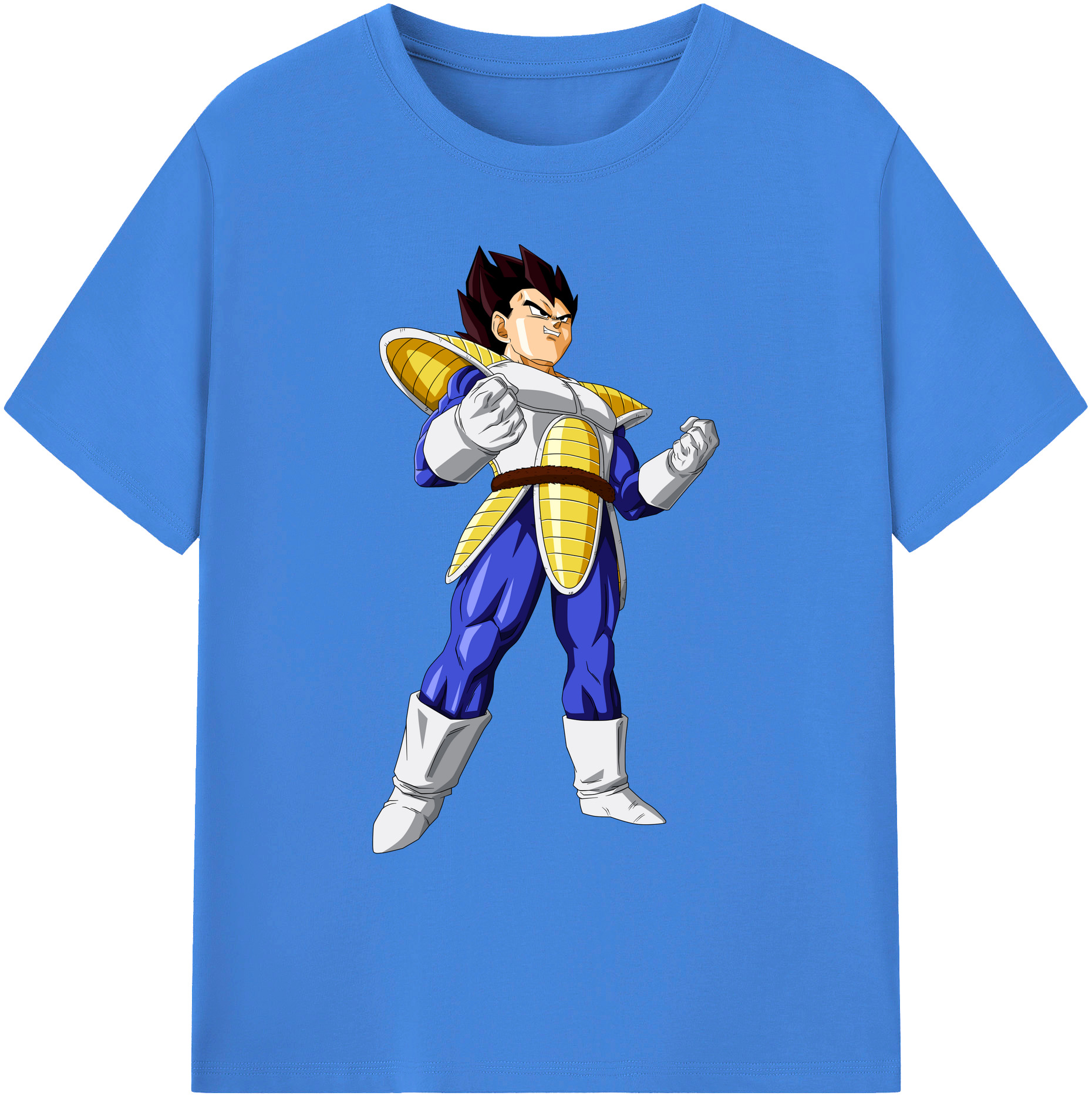 （画像用） ドラゴンボール ベジータ四世（Bejīta Yonsei）DRAGON BALL Vegeta IV 綿100％ メンズ半袖Tシャツ｜肌触りやわらか＆通気性