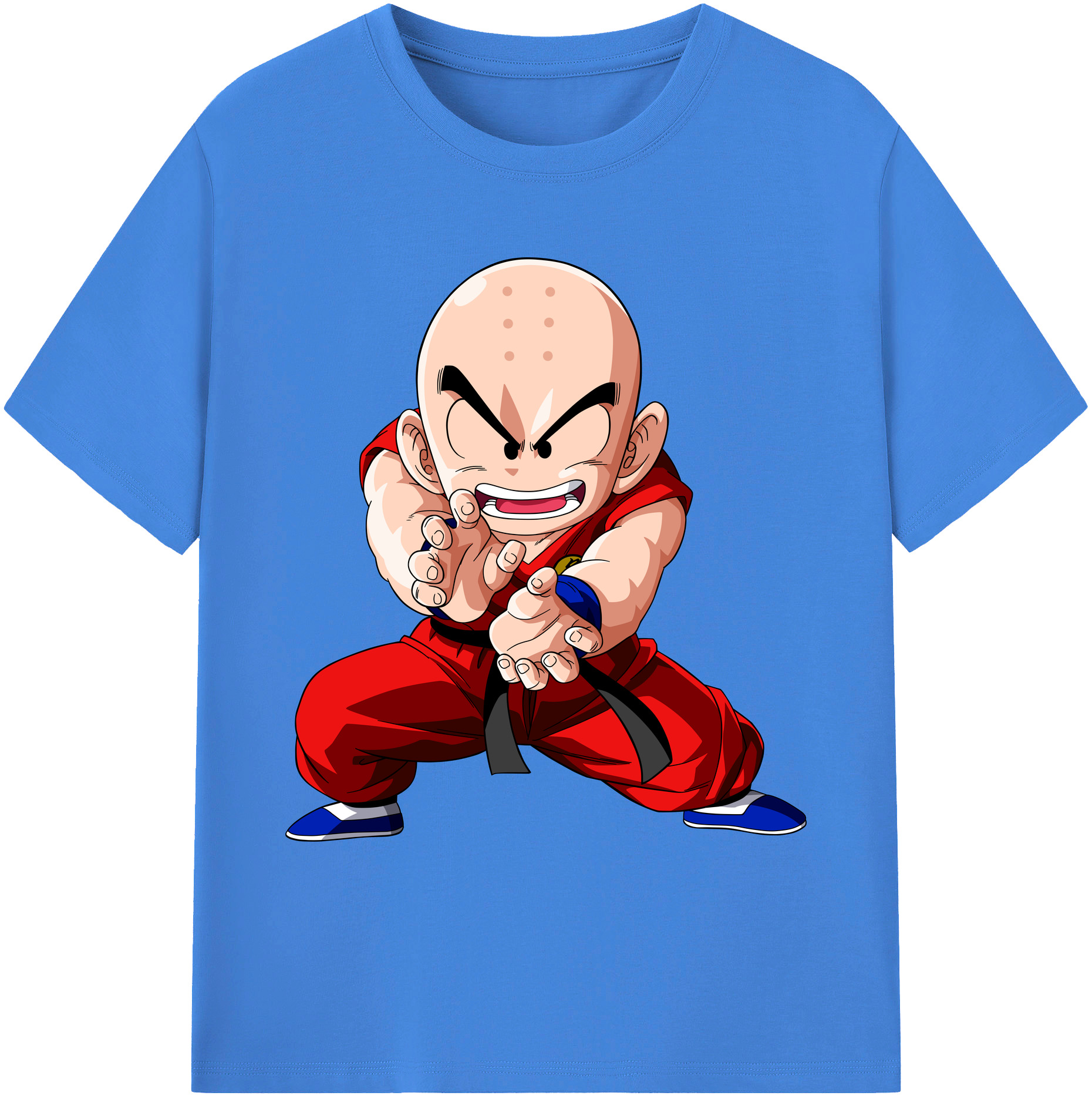 ドラゴンボール クリリン DRAGON BALL krillin 綿100％ メンズ半袖Tシャツ｜肌触りやわらか＆通気性