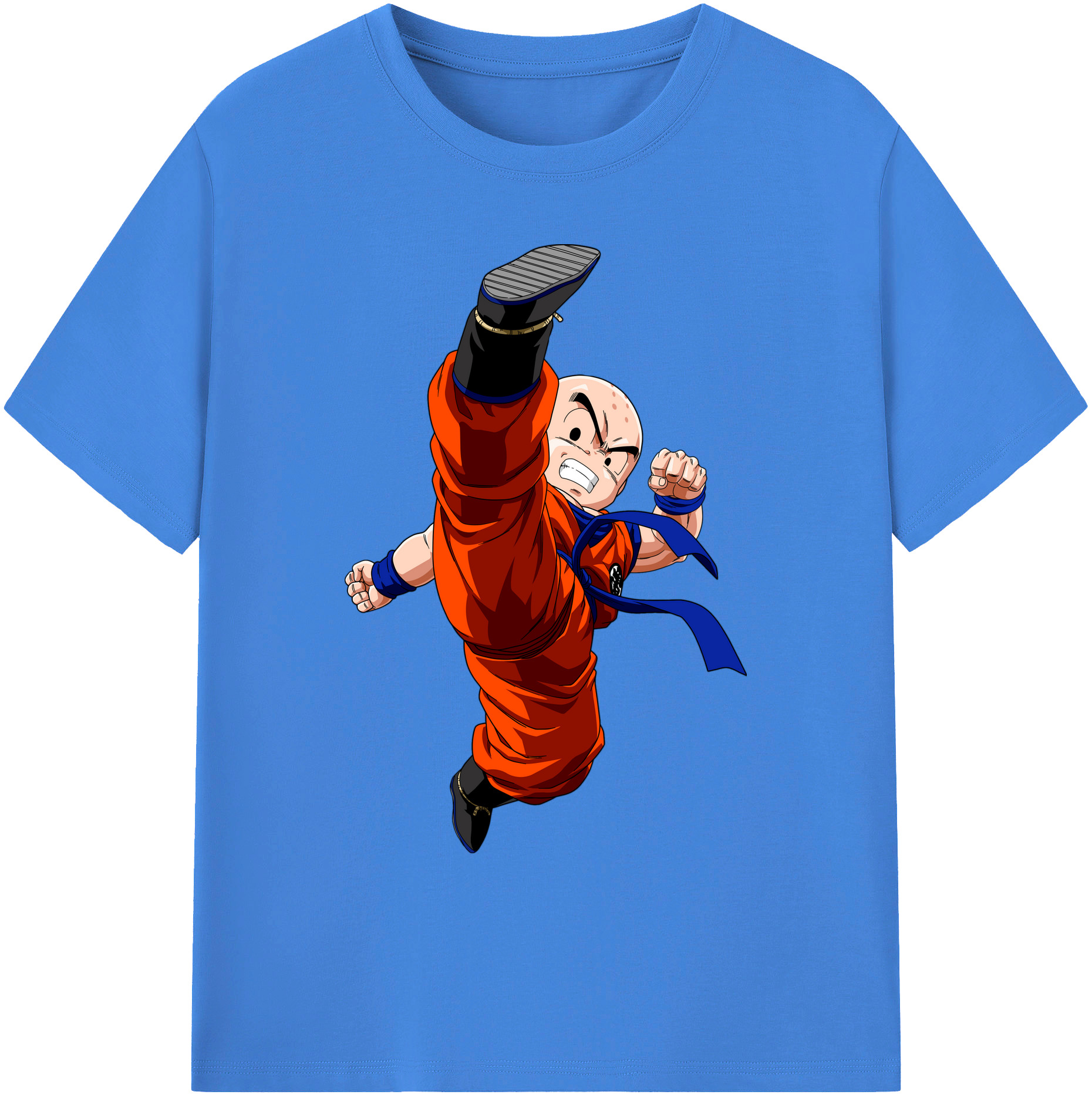 （画像用） ドラゴンボール クリリン DRAGON BALL krillin 綿100％ メンズ半袖Tシャツ｜肌触りやわらか＆通気性