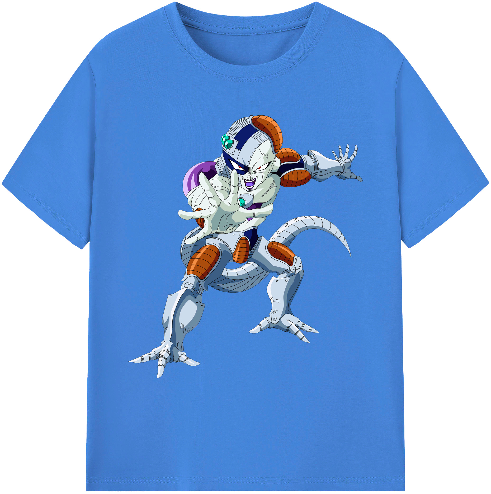 （画像用） ドラゴンボール フリーザ DRAGON BALL Frieza 綿100％ メンズ半袖Tシャツ｜肌触りやわらか＆通気性
