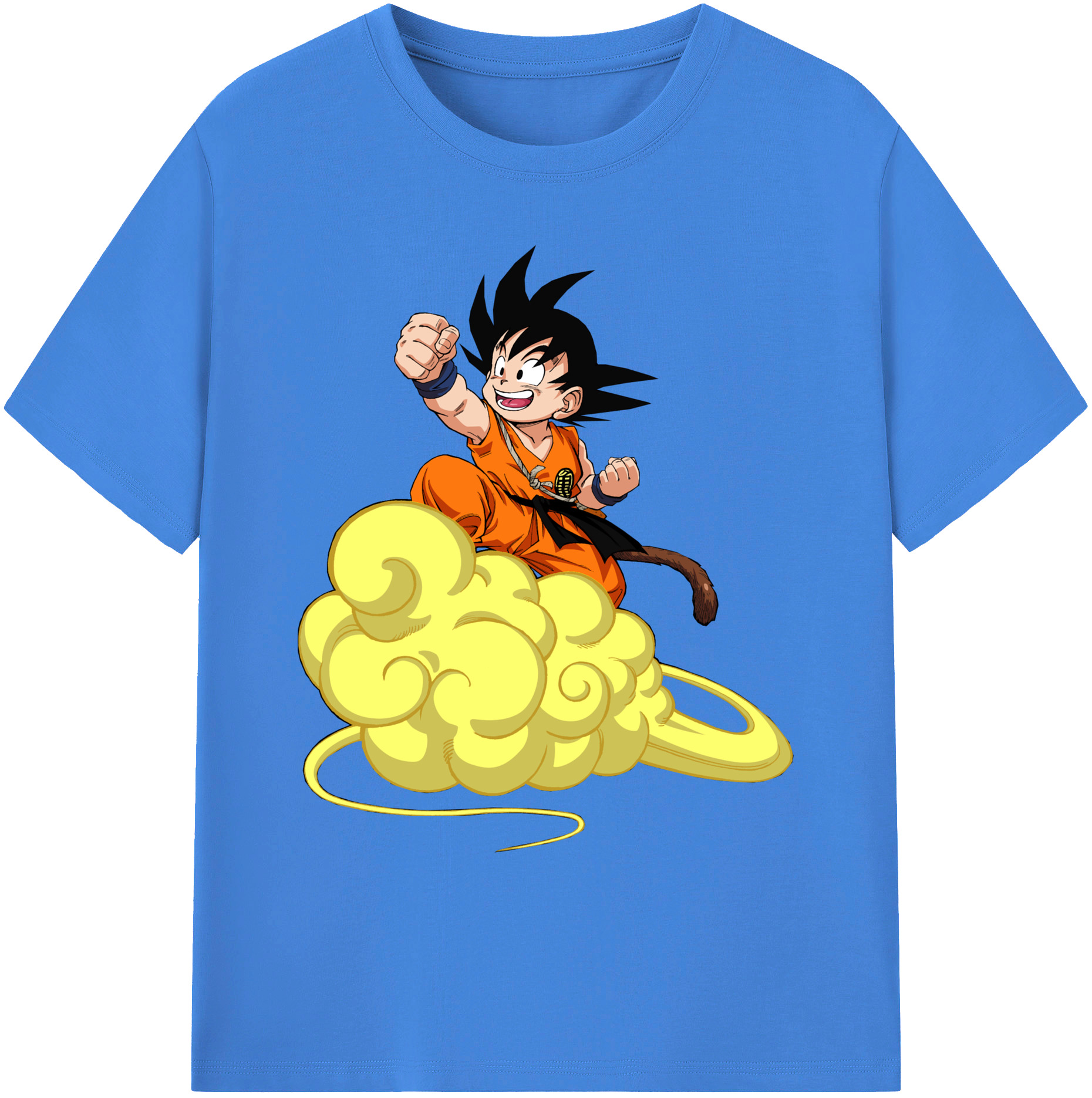 （画像用） ドラゴンボール 孫悟空（そん ごくう）Son Goku カカロット DRAGON BALL Kakarotto 綿100％ メンズ半袖Tシャツ｜肌触りやわらか＆通気性