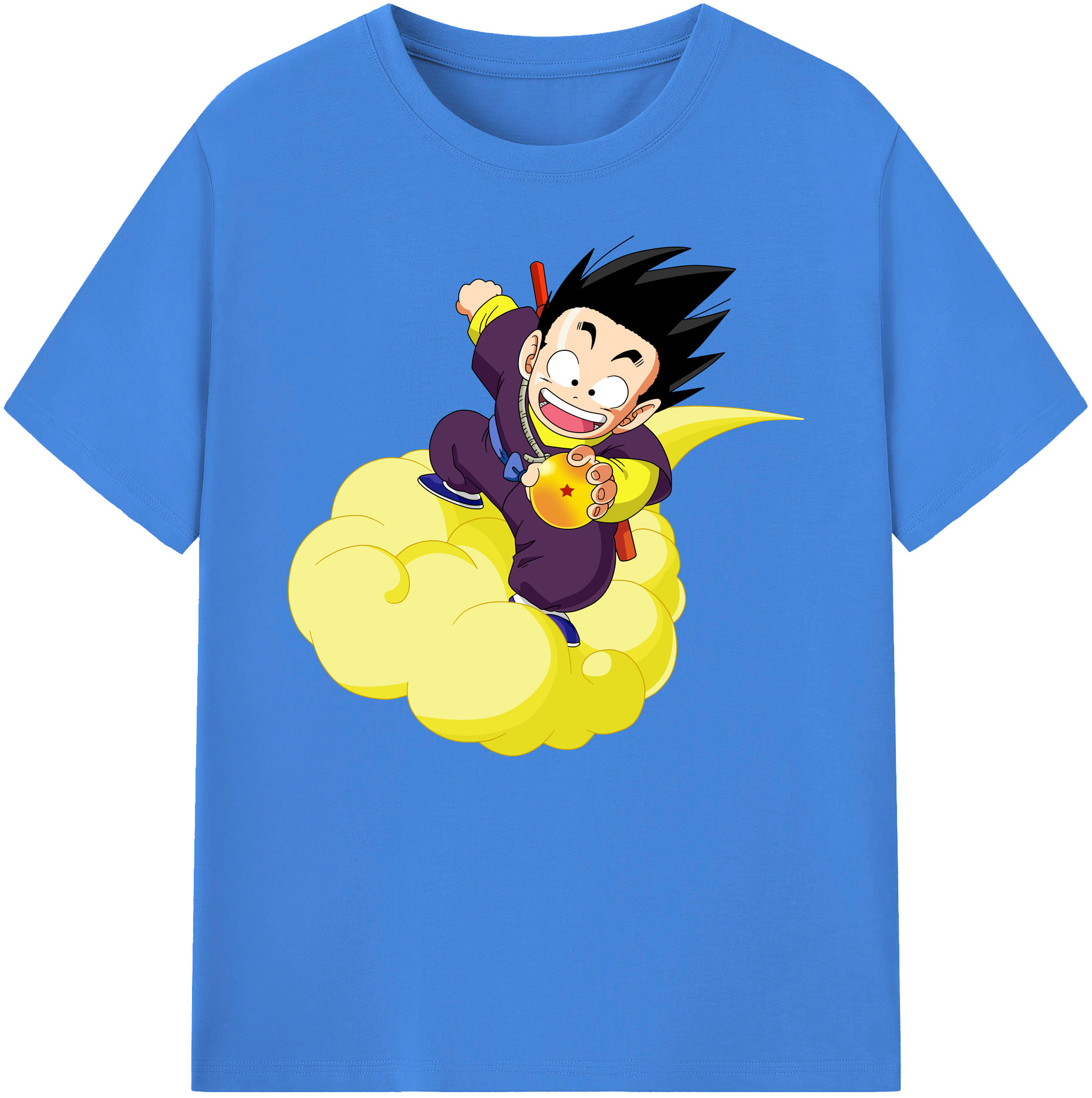 （画像用） ドラゴンボール 孫悟空（そん ごくう）Son Goku カカロット DRAGON BALL Kakarotto 綿100％ メンズ半袖Tシャツ｜肌触りやわらか＆通気性