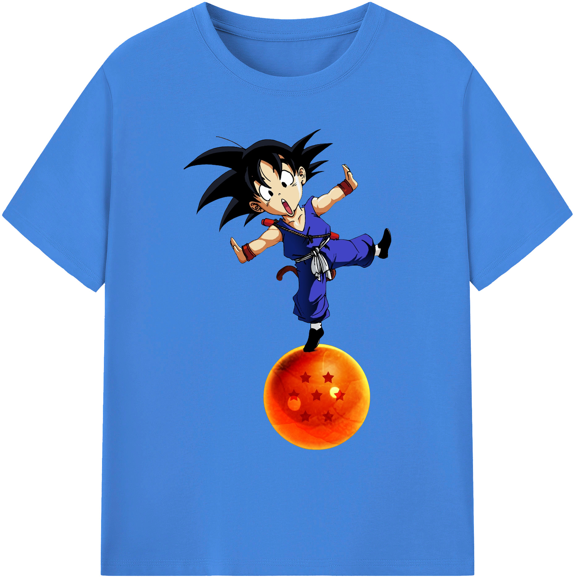 （画像用） ドラゴンボール 孫悟空（そん ごくう）Son Goku カカロット DRAGON BALL Kakarotto 綿100％ メンズ半袖Tシャツ｜肌触りやわらか＆通気性
