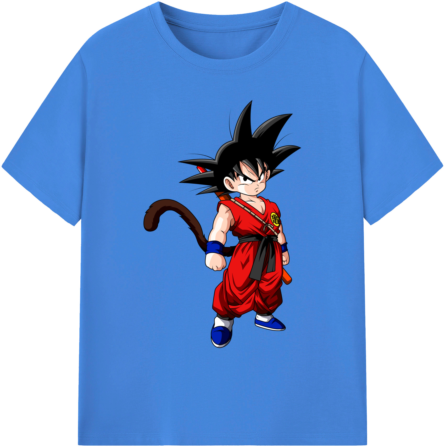 （画像用） ドラゴンボール 孫悟空（そん ごくう）Son Goku カカロット DRAGON BALL Kakarotto 綿100％ メンズ半袖Tシャツ｜肌触りやわらか＆通気性