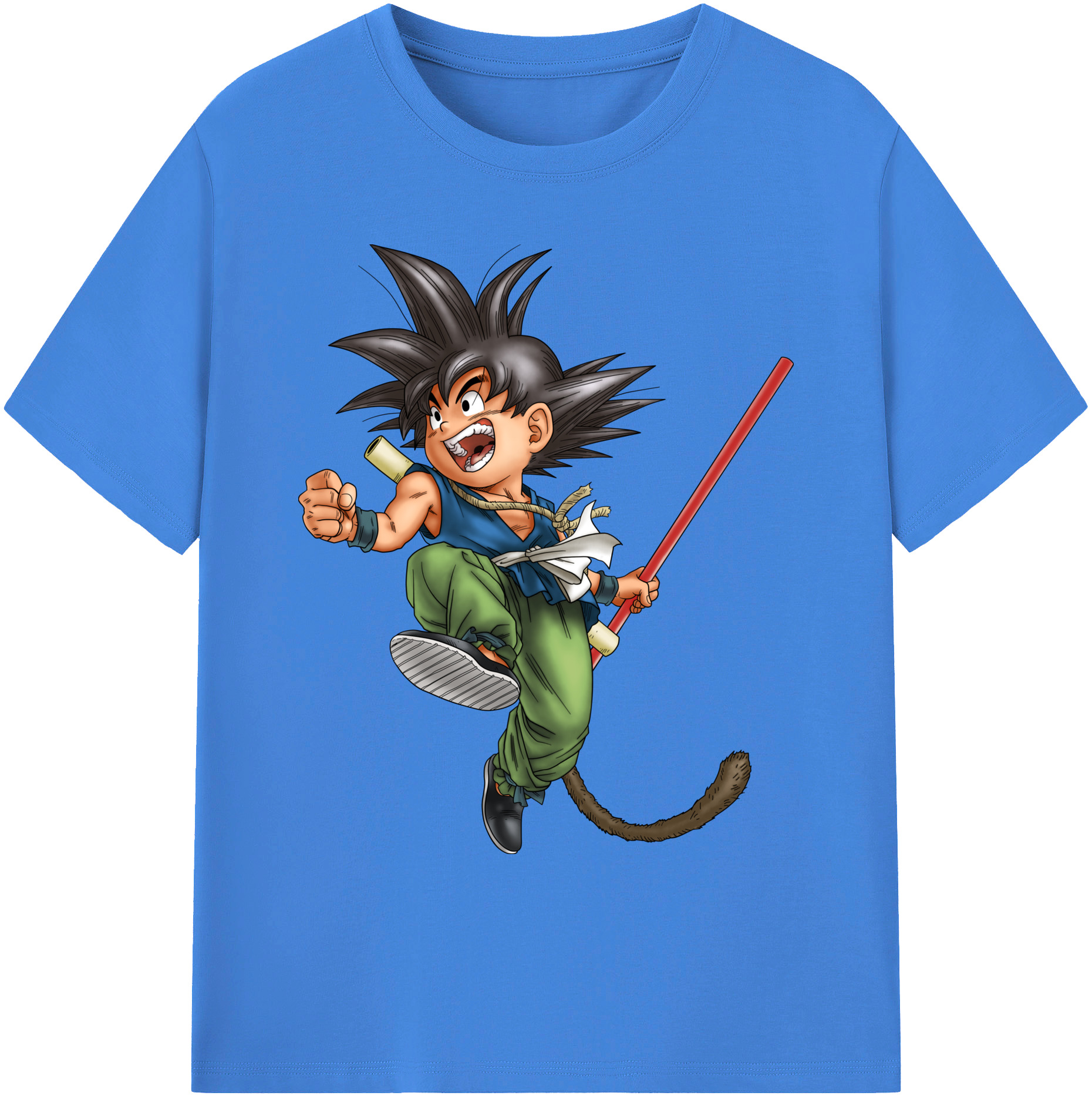 （画像用） ドラゴンボール 孫悟空（そん ごくう）Son Goku カカロット DRAGON BALL Kakarotto 綿100％ メンズ半袖Tシャツ｜肌触りやわらか＆通気性