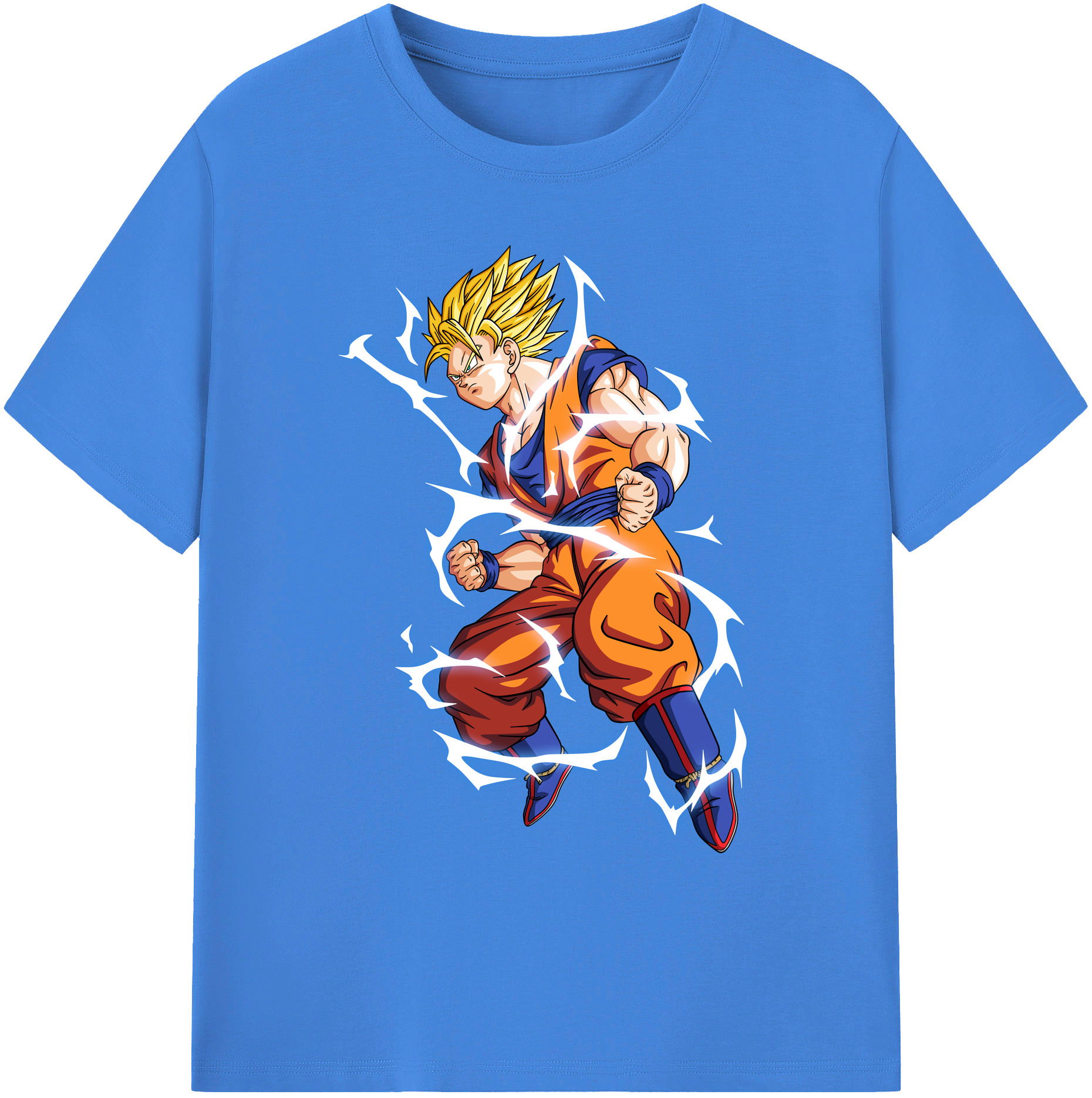 （画像用） ドラゴンボール 孫悟空（そん ごくう）Son Goku カカロット DRAGON BALL Kakarotto 綿100％ メンズ半袖Tシャツ｜肌触りやわらか＆通気性
