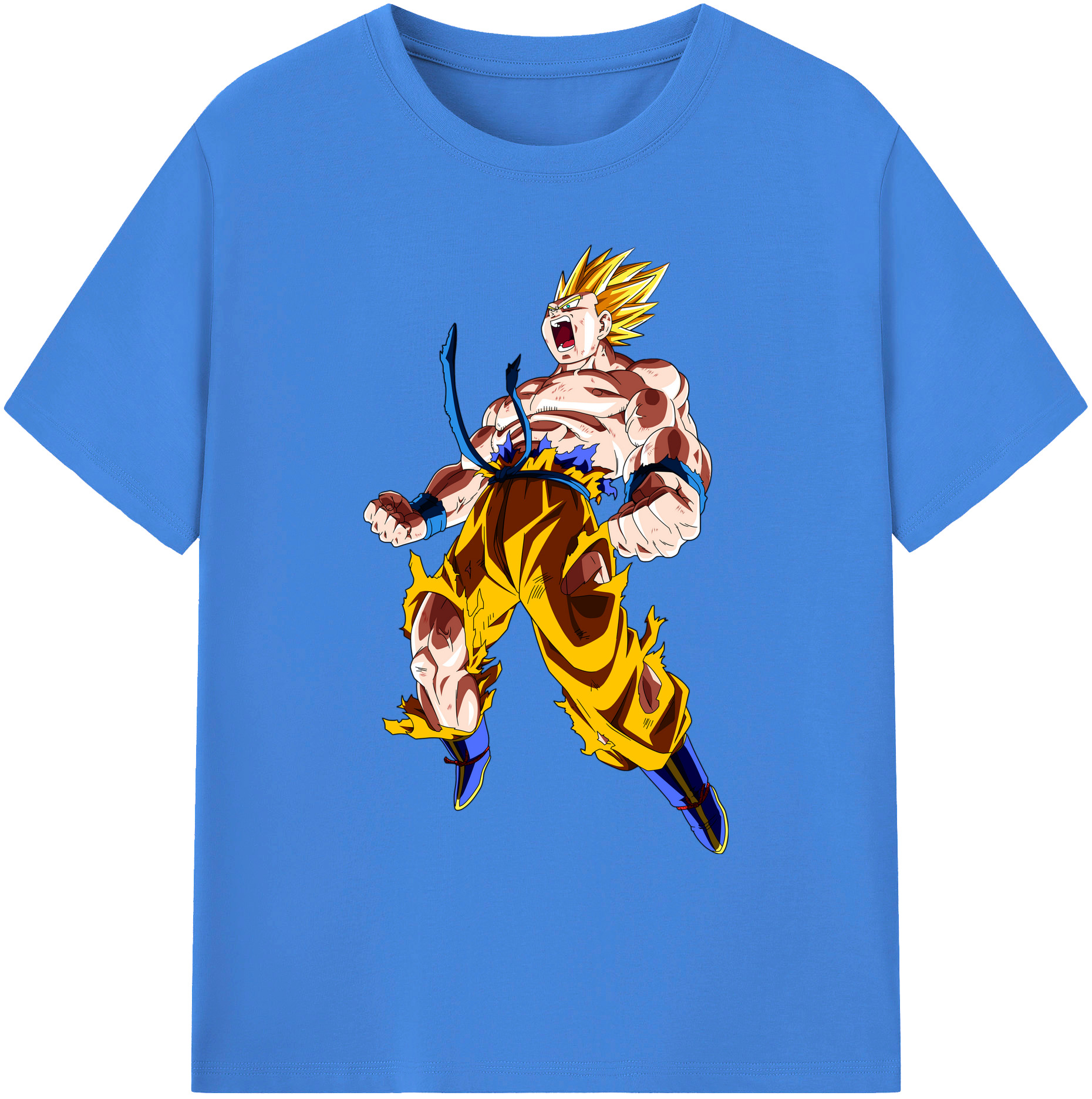 （画像用） ドラゴンボール 孫悟空（そん ごくう）Son Goku カカロット DRAGON BALL Kakarotto 綿100％ メンズ半袖Tシャツ｜肌触りやわらか＆通気性
