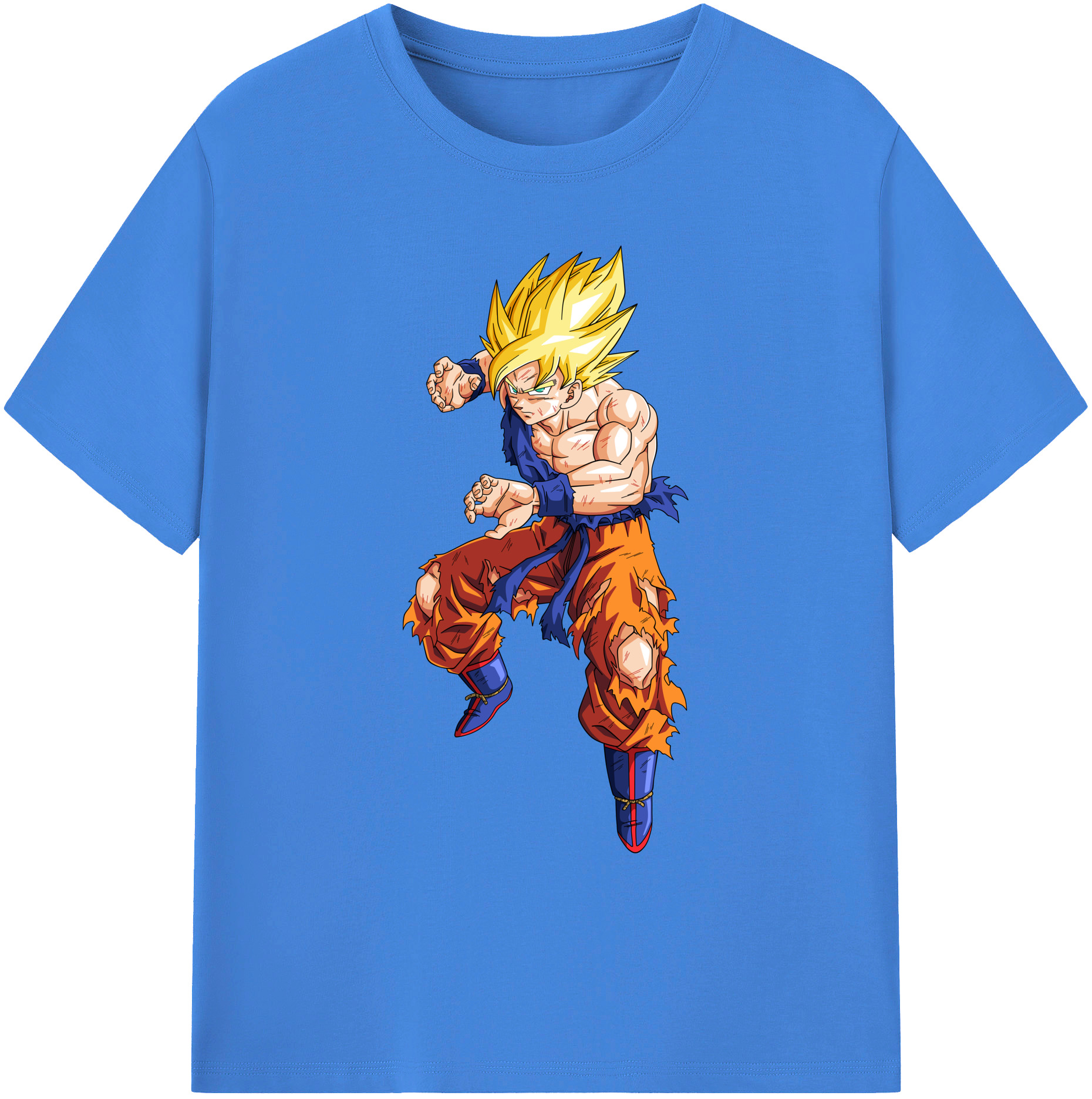 （画像用） ドラゴンボール 孫悟空（そん ごくう）Son Goku カカロット DRAGON BALL Kakarotto 綿100％ メンズ半袖Tシャツ｜肌触りやわらか＆通気性