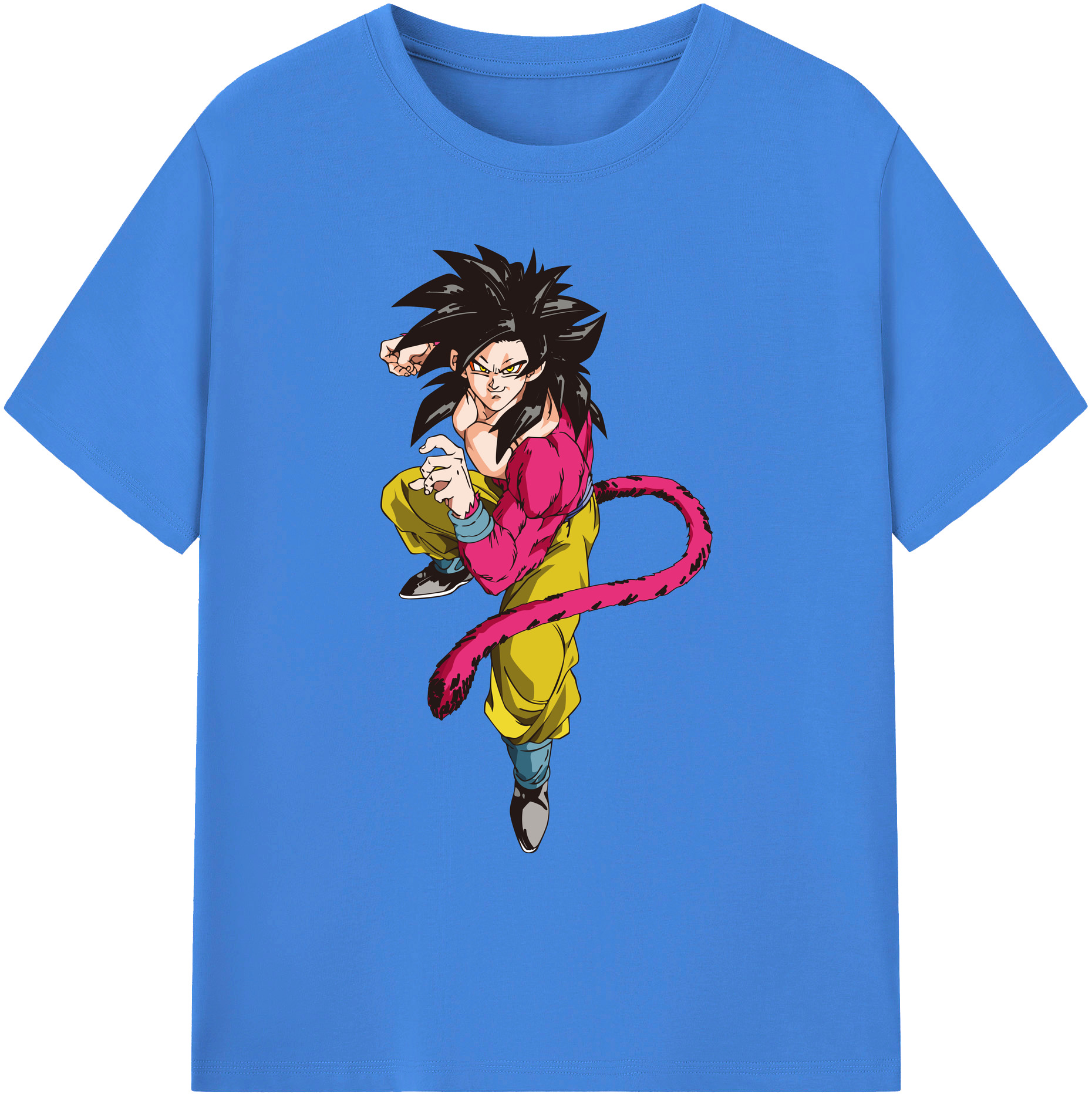（画像用） ドラゴンボール 孫悟空（そん ごくう）Son Goku カカロット DRAGON BALL Kakarotto 綿100％ メンズ半袖Tシャツ｜肌触りやわらか＆通気性