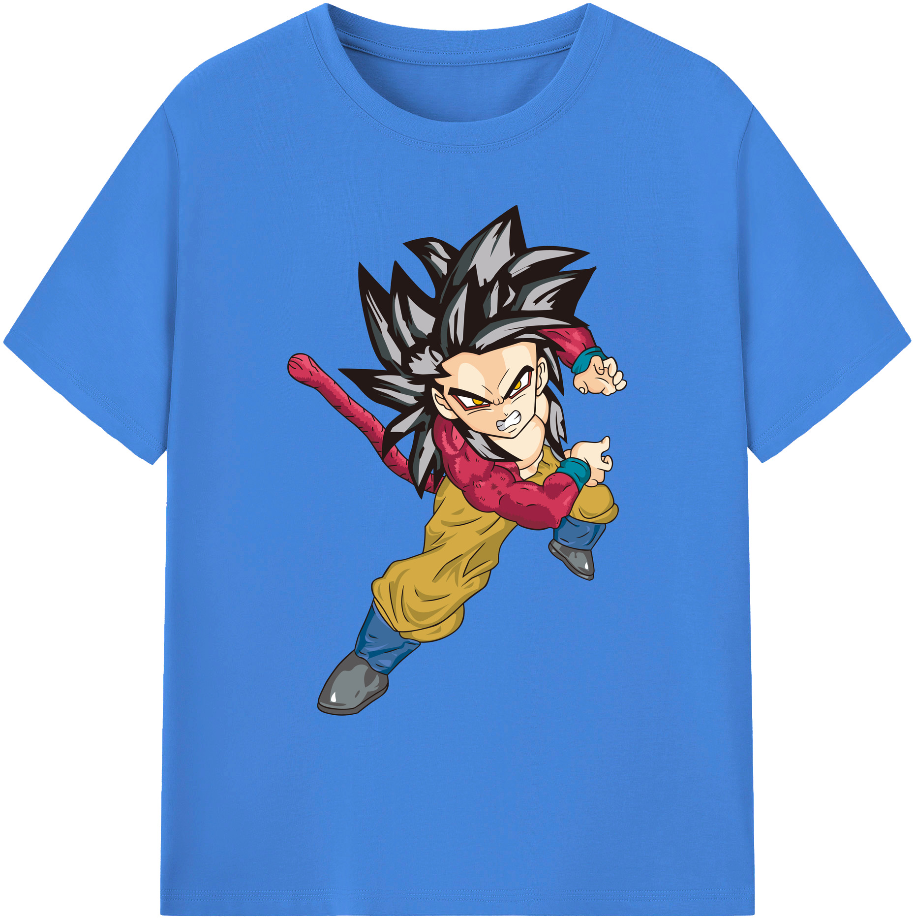 （画像用） ドラゴンボール 孫悟空（そん ごくう）Son Goku カカロット DRAGON BALL Kakarotto 綿100％ メンズ半袖Tシャツ｜肌触りやわらか＆通気性