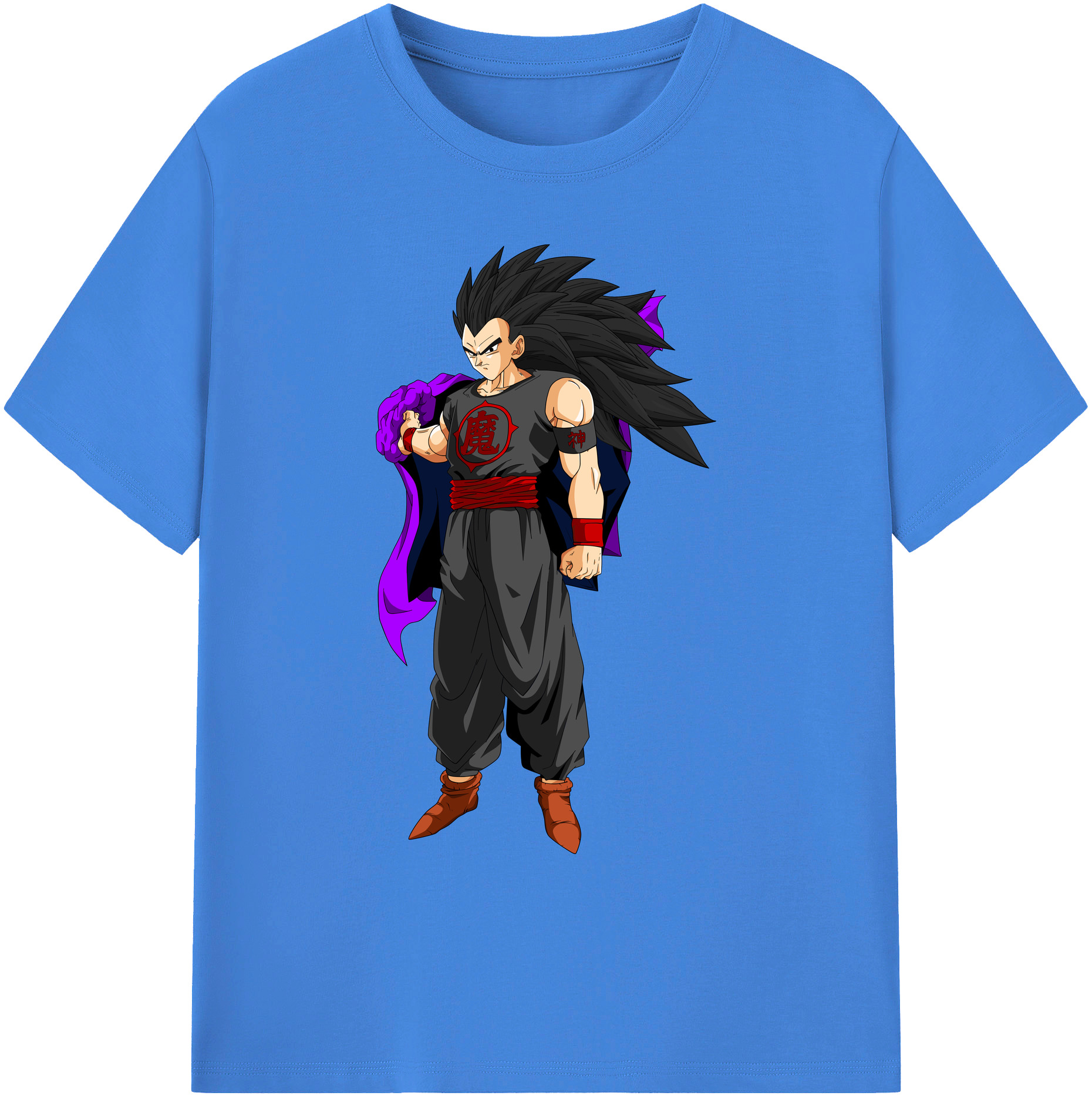 （画像用） ドラゴンボール ベジータ四世（Bejīta Yonsei）DRAGON BALL Vegeta IV 綿100％ メンズ半袖Tシャツ｜肌触りやわらか＆通気性