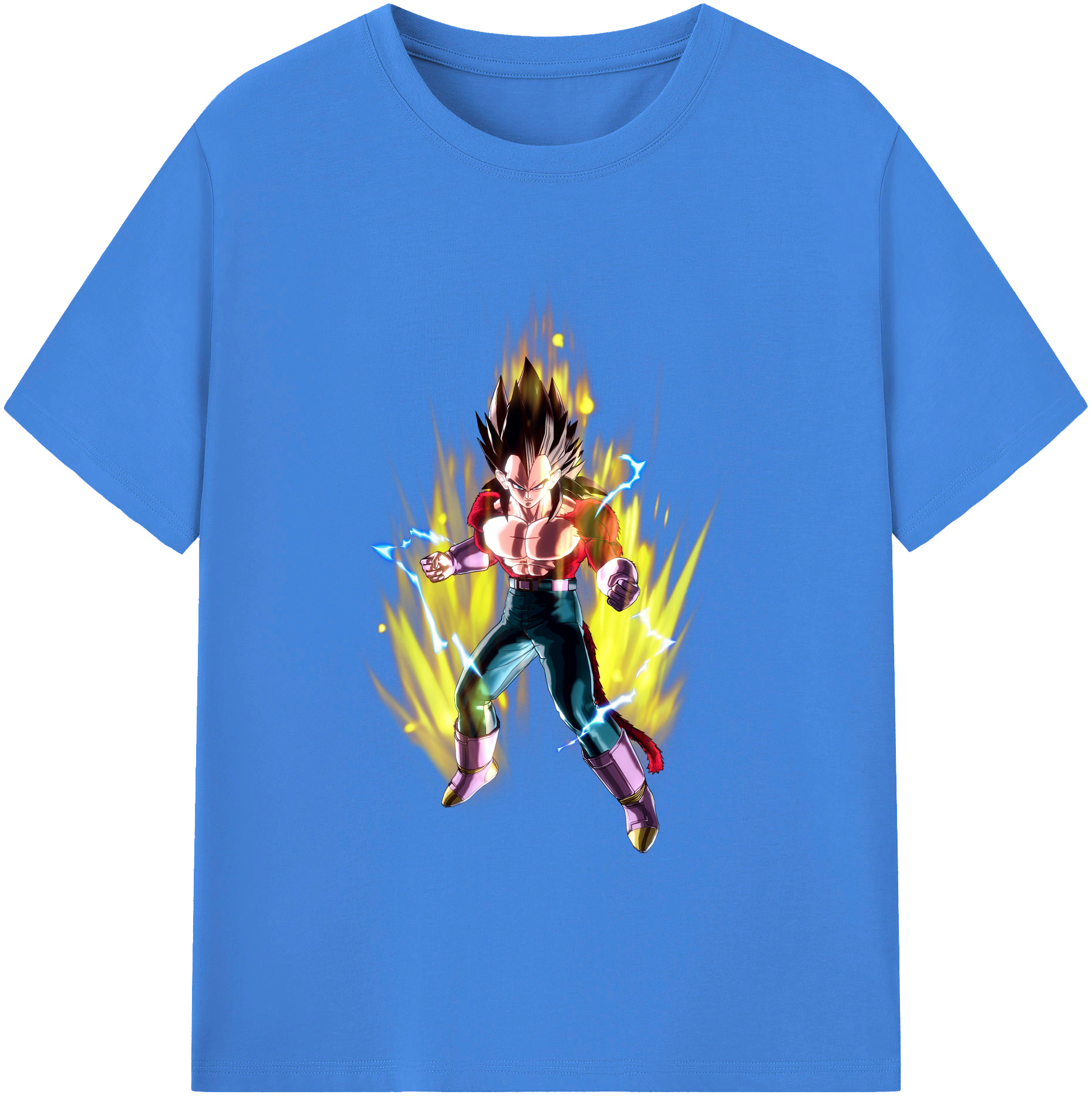 （画像用） ドラゴンボール ベジータ四世（Bejīta Yonsei）DRAGON BALL Vegeta IV 綿100％ メンズ半袖Tシャツ｜肌触りやわらか＆通気性