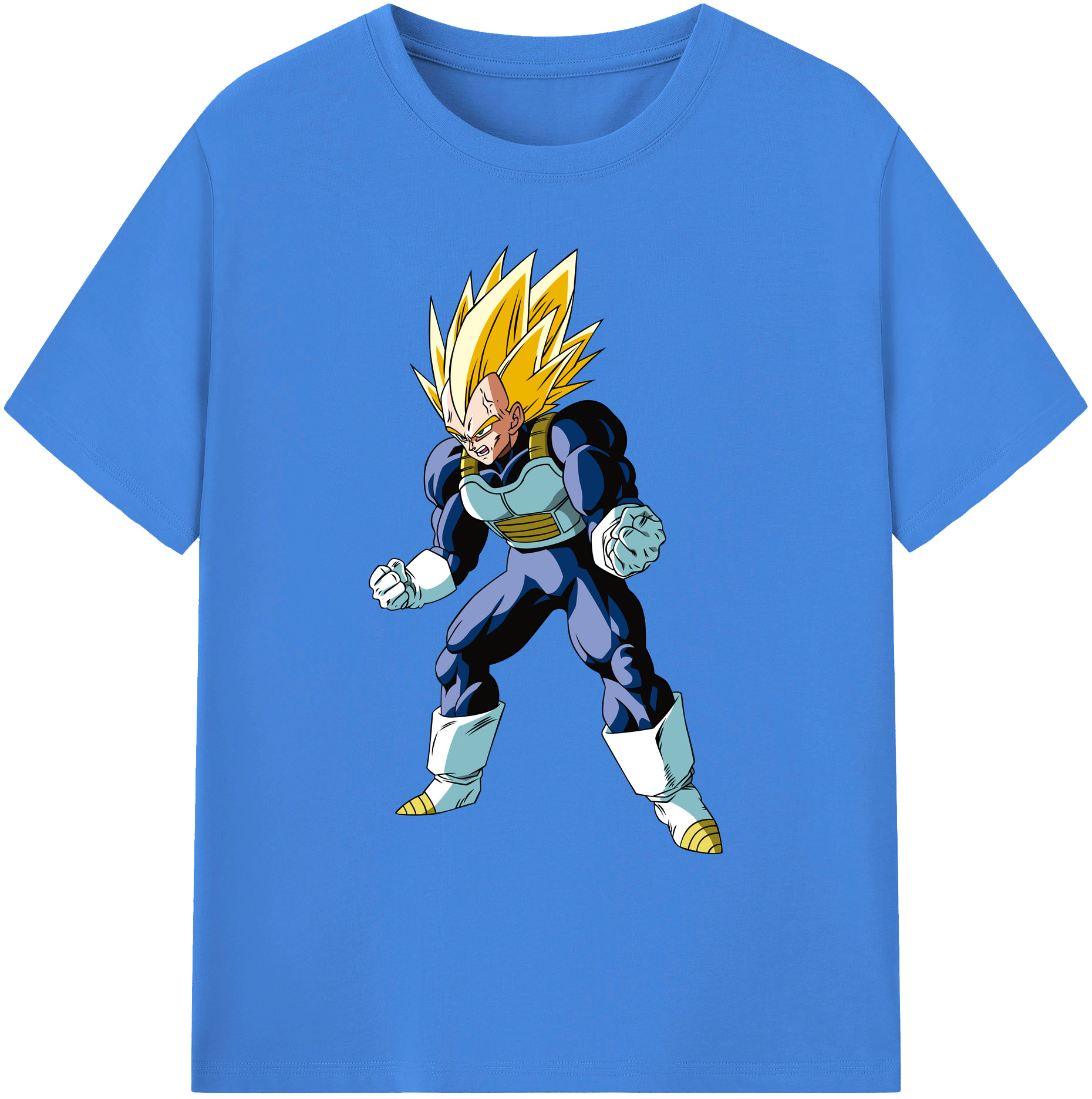（画像用） ドラゴンボール ベジータ四世（Bejīta Yonsei）DRAGON BALL Vegeta IV 綿100％ メンズ半袖Tシャツ｜肌触りやわらか＆通気性