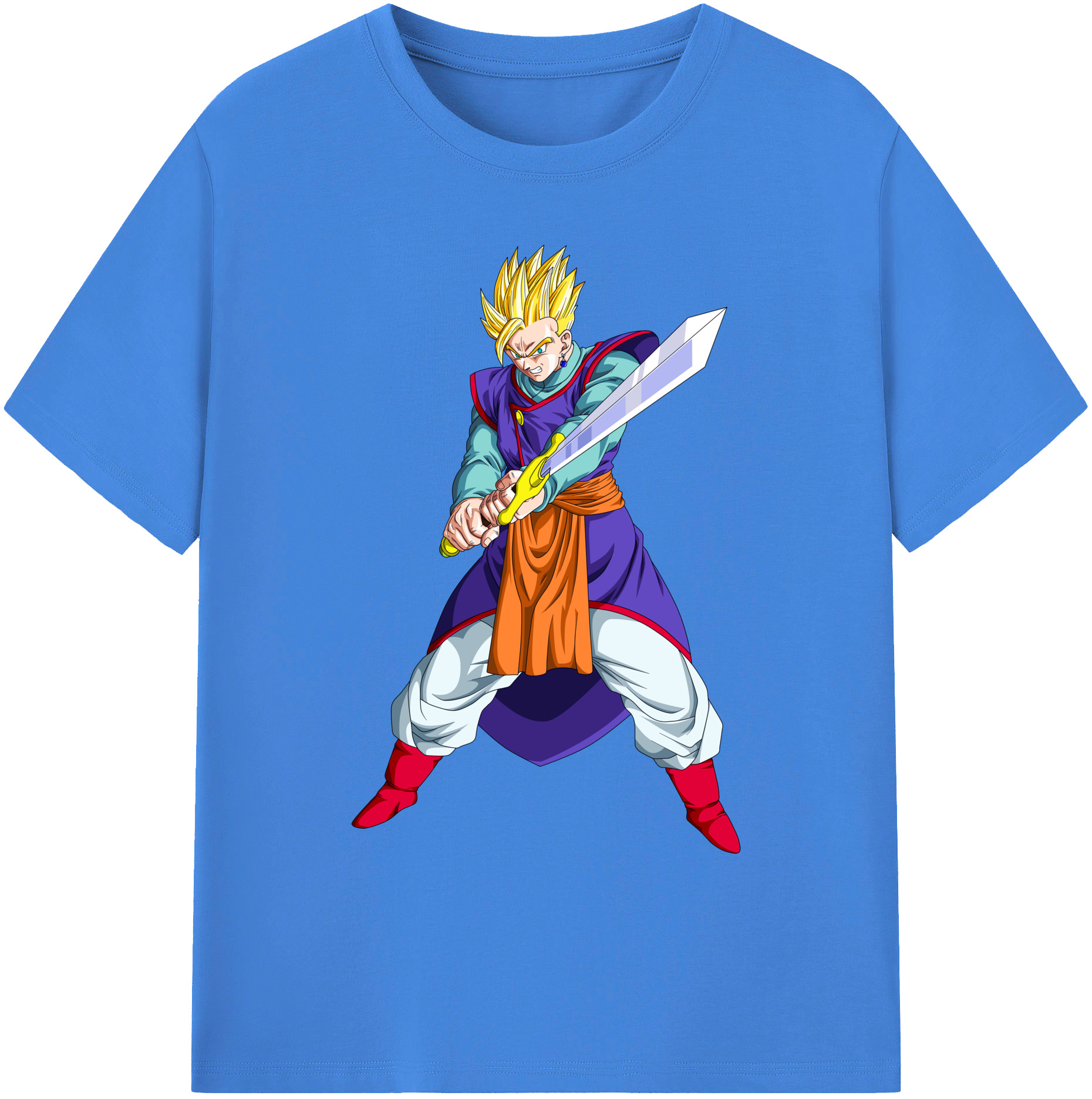 （画像用） ドラゴンボール 孫 悟飯（そんごはん）DRAGON BALL Son Gohan 綿100％ メンズ半袖Tシャツ｜肌触りやわらか＆通気性