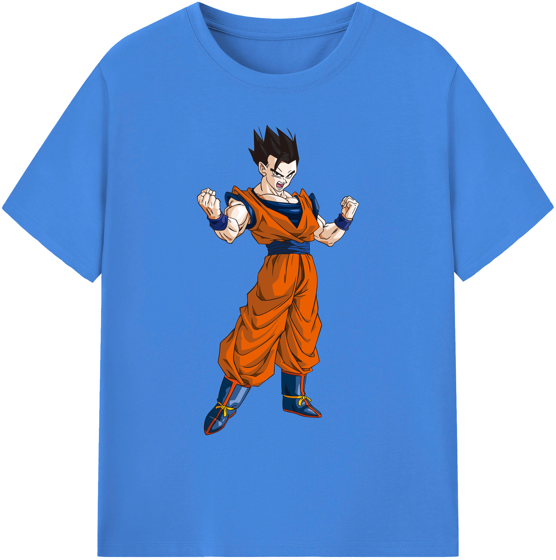（画像用） ドラゴンボール 孫 悟飯（そんごはん）DRAGON BALL Son Gohan 綿100％ メンズ半袖Tシャツ｜肌触りやわらか＆通気性