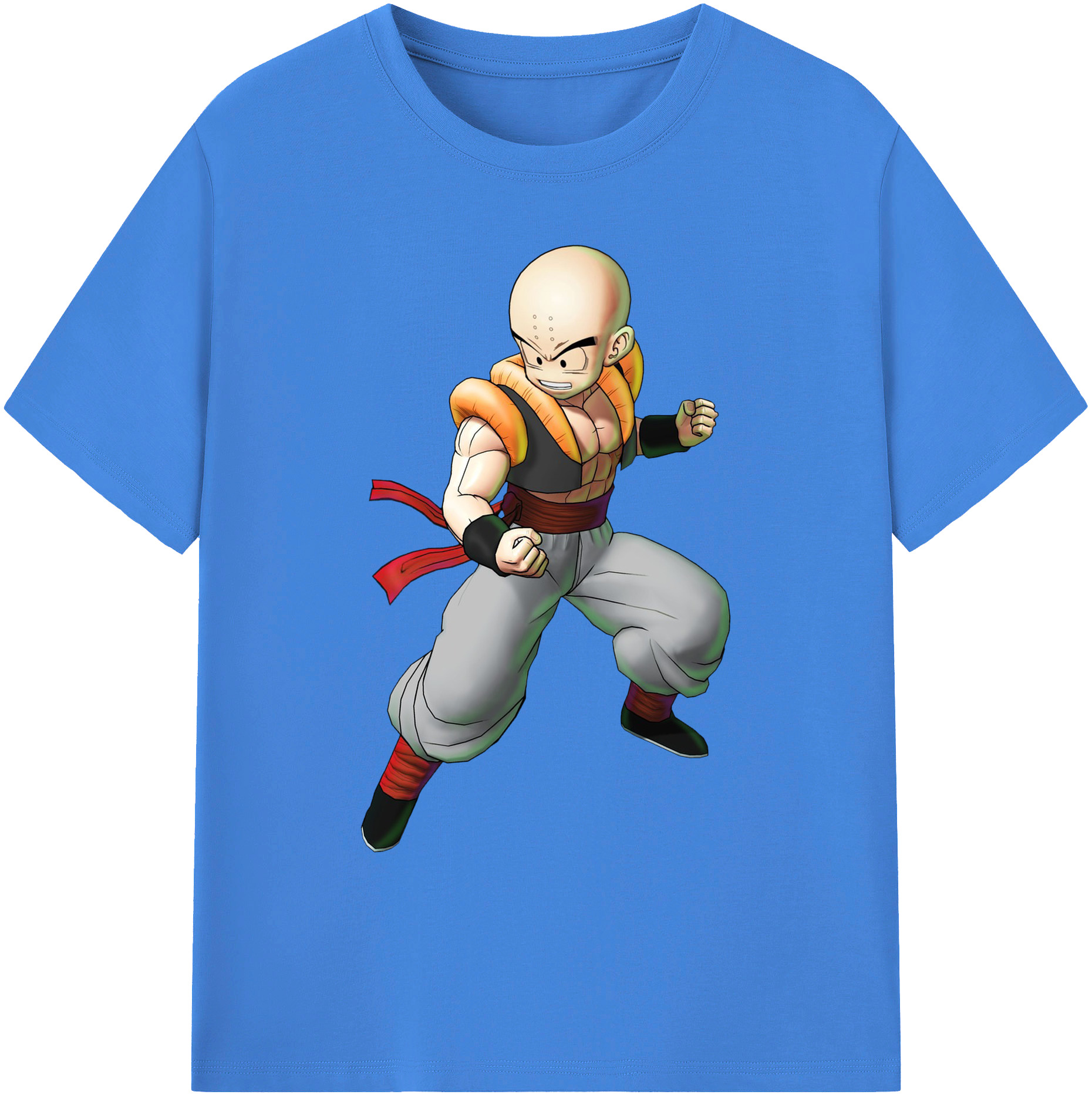 ドラゴンボール クリリン DRAGON BALL krillin 綿100％ メンズ半袖Tシャツ｜肌触りやわらか＆通気性