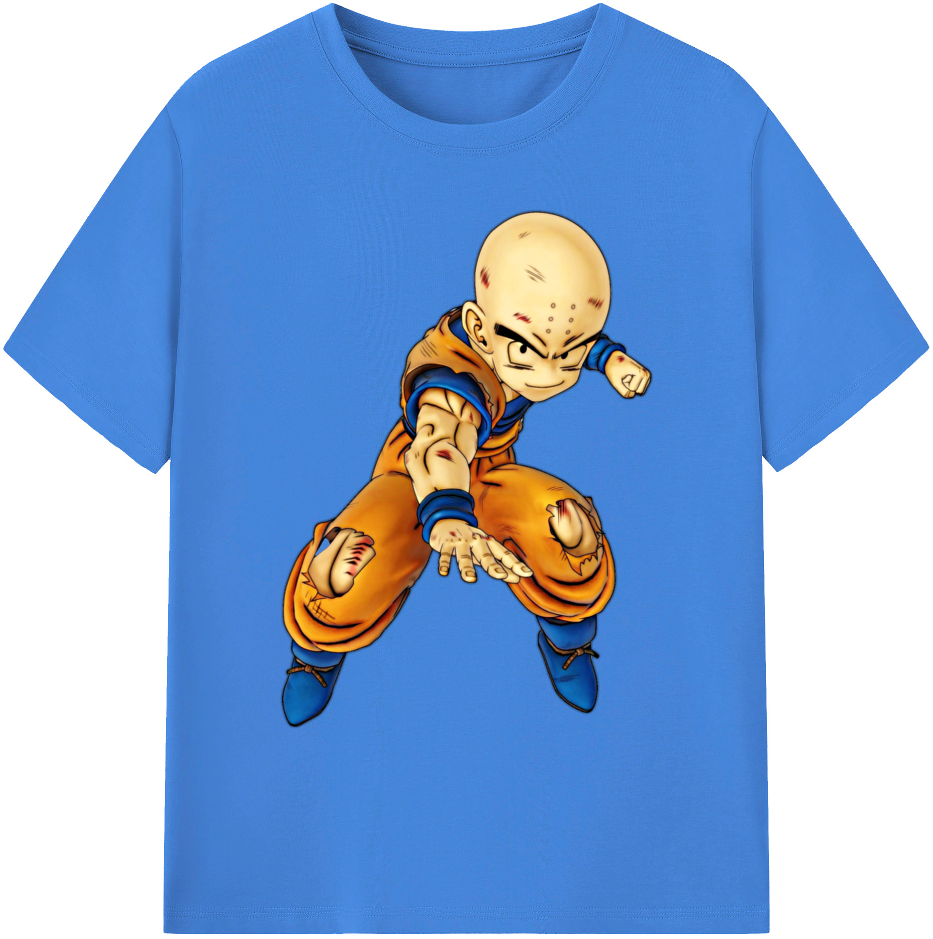 （画像用） ドラゴンボール クリリン DRAGON BALL krillin 綿100％ メンズ半袖Tシャツ｜肌触りやわらか＆通気性
