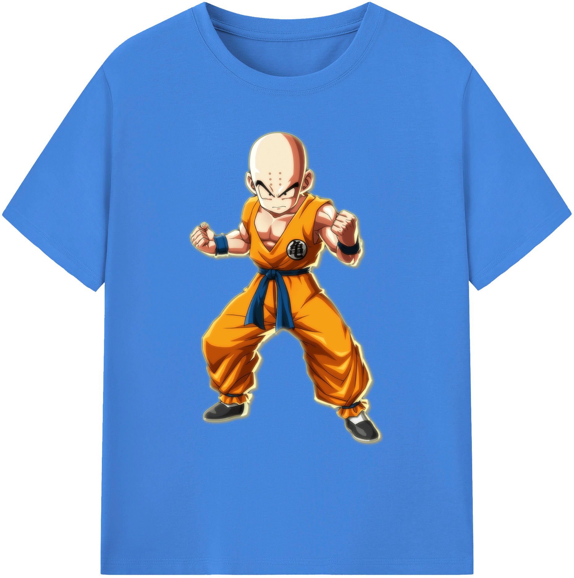 （画像用） ドラゴンボール クリリン DRAGON BALL krillin 綿100％ メンズ半袖Tシャツ｜肌触りやわらか＆通気性