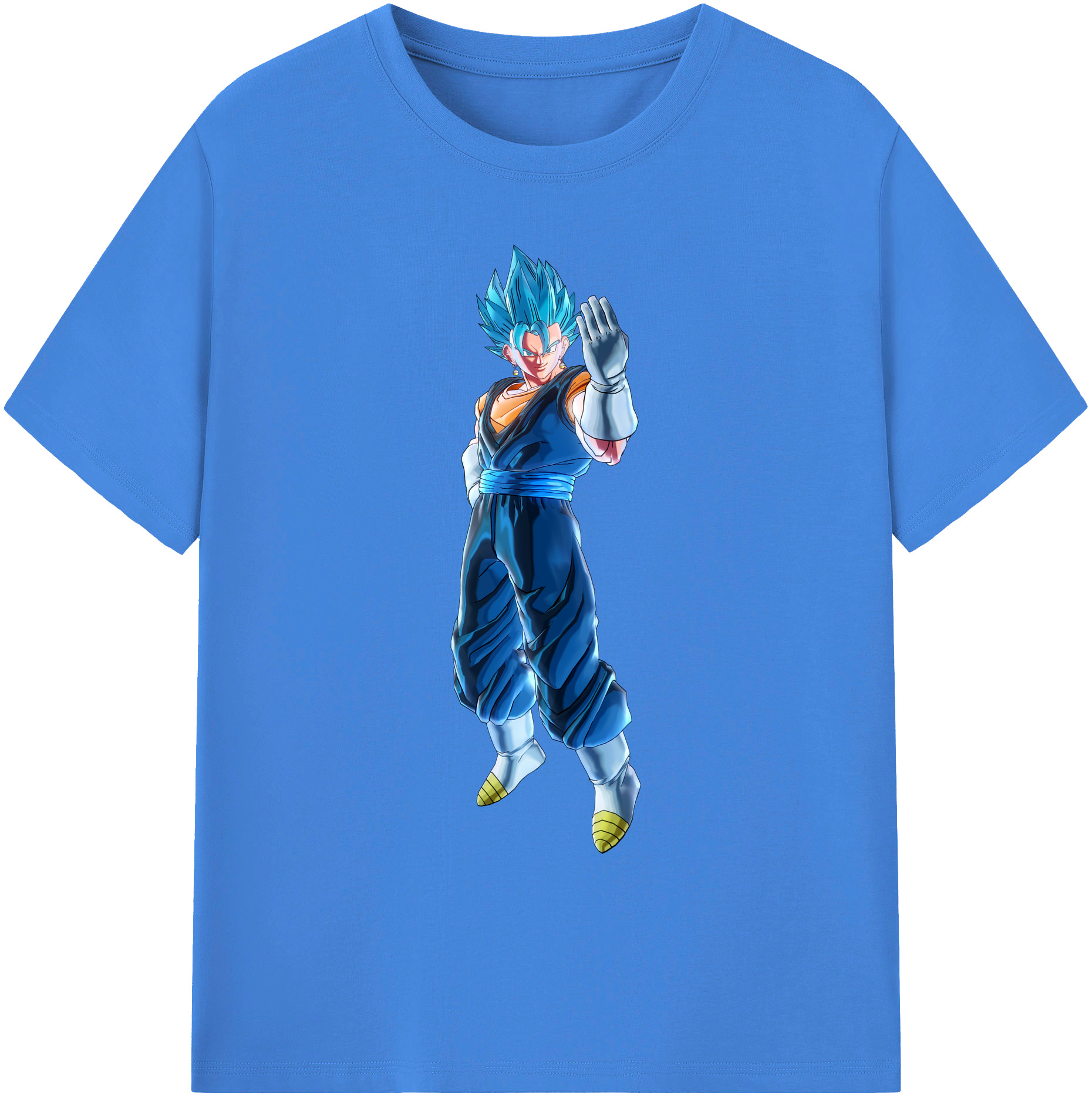 （画像用） ドラゴンボール ベジット DRAGON BALL Vegetto 綿100％ メンズ半袖Tシャツ｜肌触りやわらか＆通気性