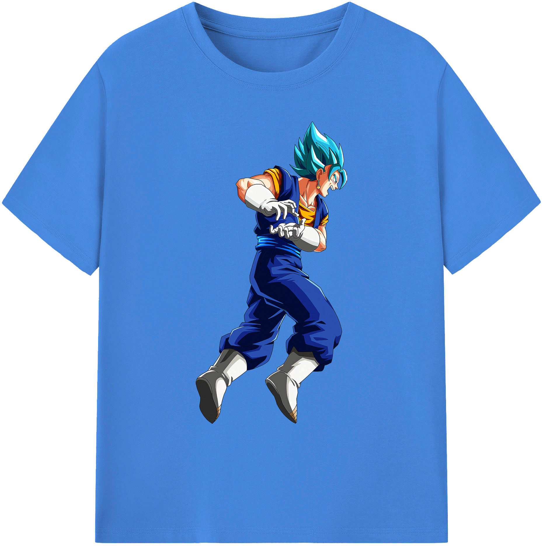 （画像用） ドラゴンボール ベジット DRAGON BALL Vegetto 綿100％ メンズ半袖Tシャツ｜肌触りやわらか＆通気性
