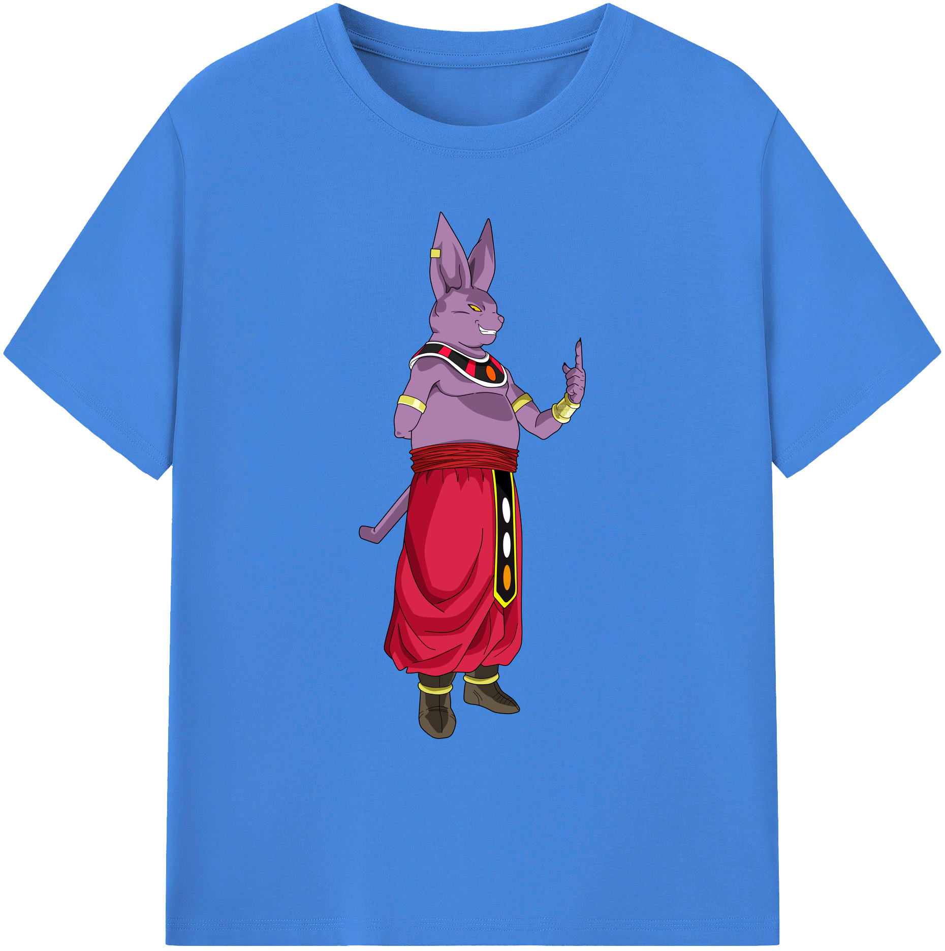 （画像用） ドラゴンボール シャンパ DRAGON BALL Champa 綿100％ メンズ半袖Tシャツ｜肌触りやわらか＆通気性