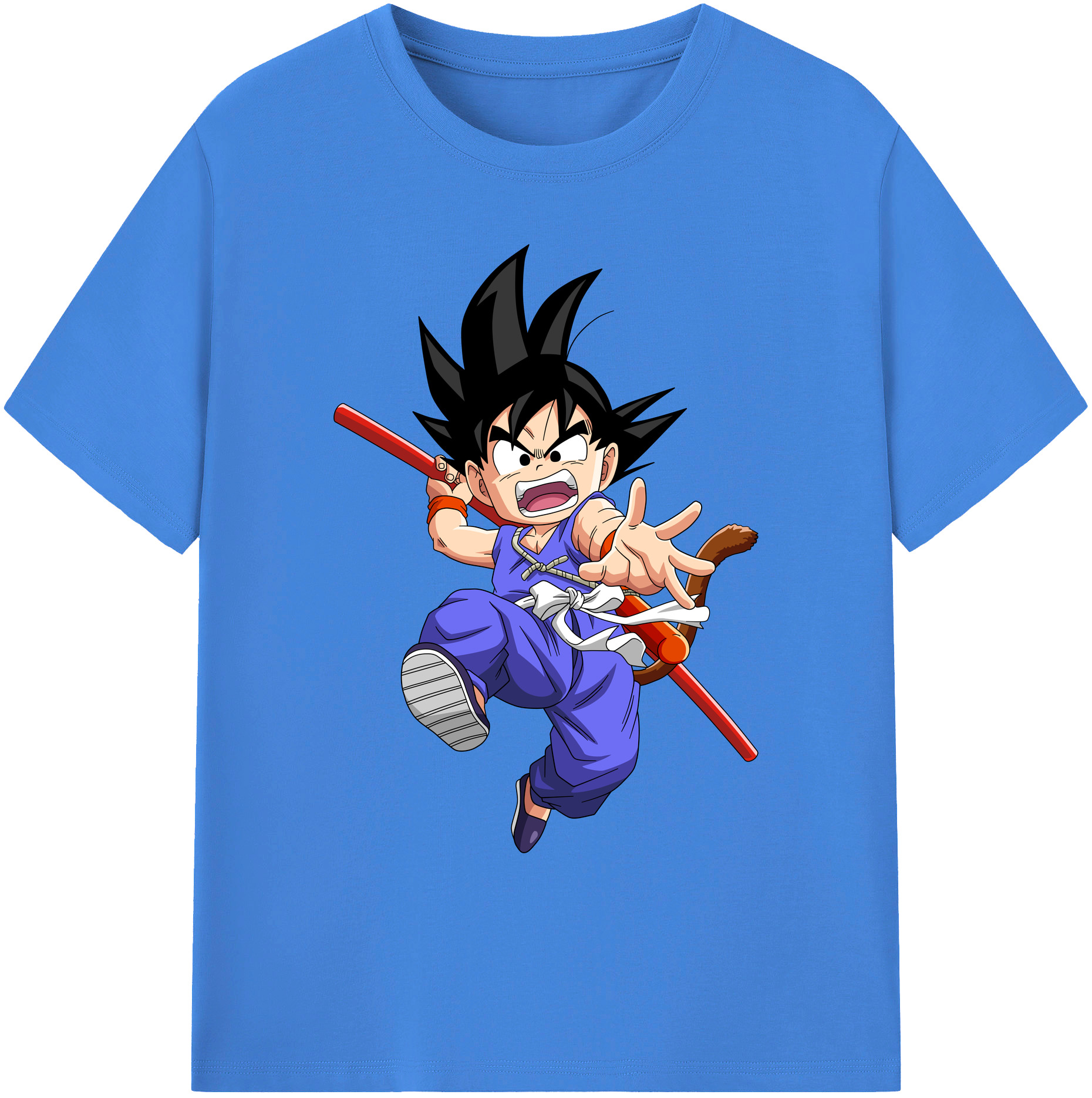（画像用） ドラゴンボール 孫悟空（そん ごくう）Son Goku カカロット DRAGON BALL Kakarotto 綿100％ メンズ半袖Tシャツ｜肌触りやわらか＆通気性