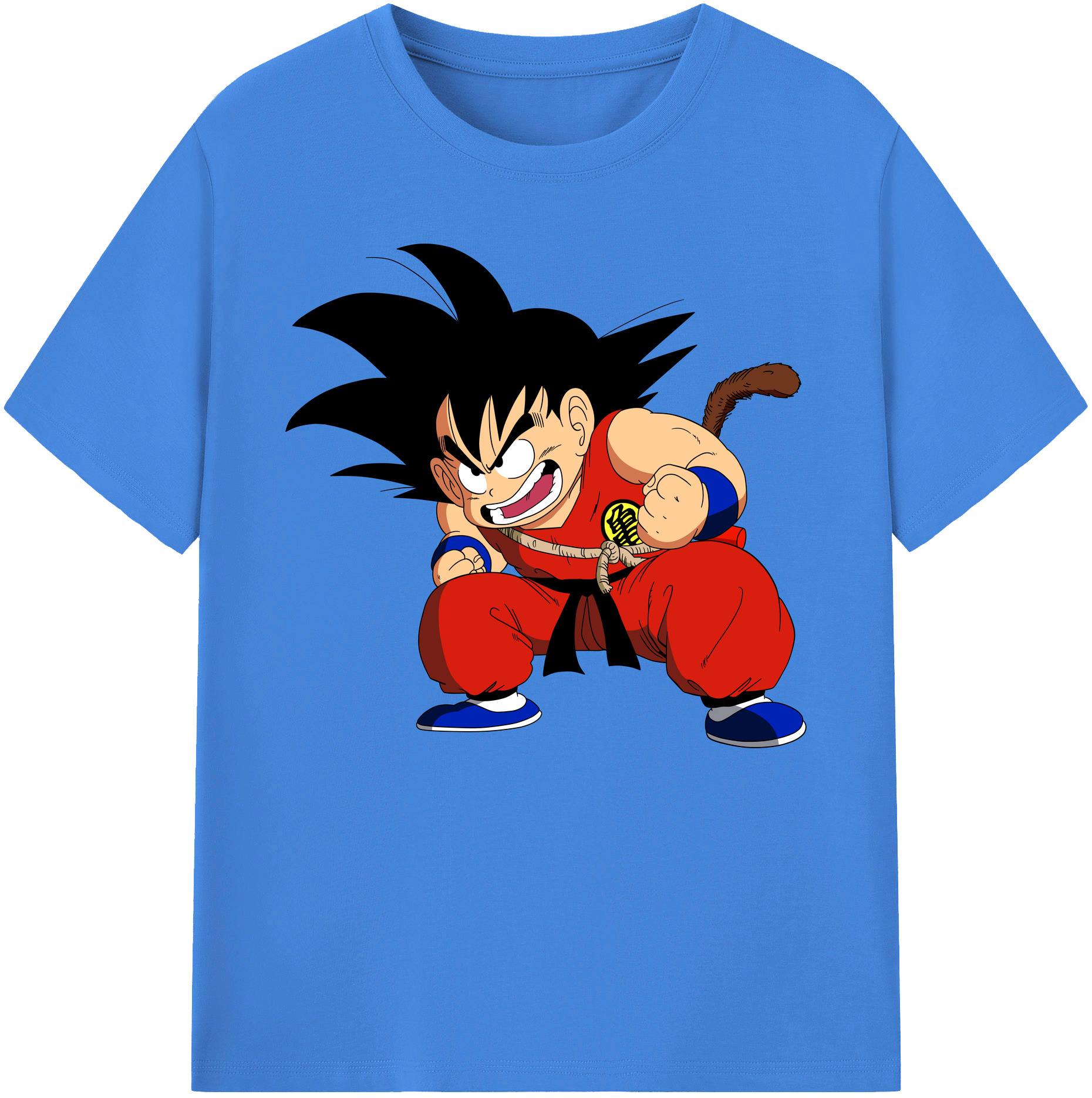 （画像用） ドラゴンボール 孫悟空（そん ごくう）Son Goku カカロット DRAGON BALL Kakarotto 綿100％ メンズ半袖Tシャツ｜肌触りやわらか＆通気性