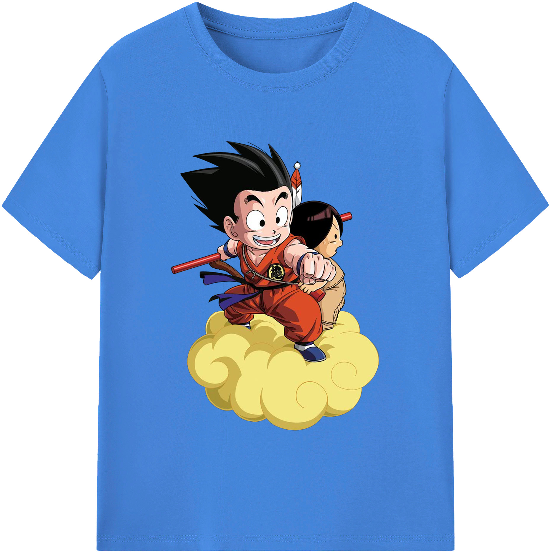 （画像用） ドラゴンボール 孫悟空（そん ごくう）Son Goku カカロット DRAGON BALL Kakarotto 綿100％ メンズ半袖Tシャツ｜肌触りやわらか＆通気性