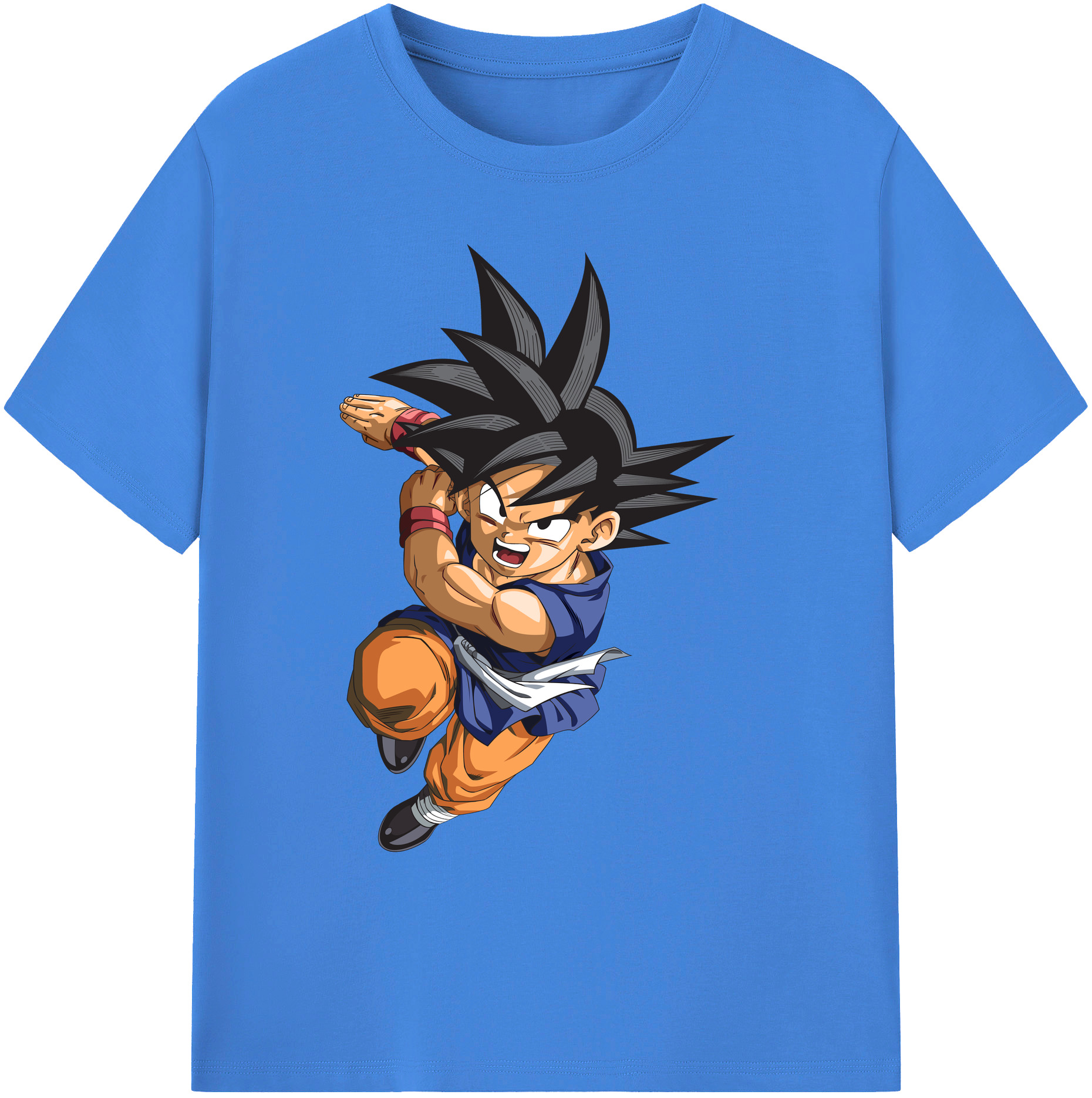 （画像用） ドラゴンボール 孫悟空（そん ごくう）Son Goku カカロット DRAGON BALL Kakarotto 綿100％ メンズ半袖Tシャツ｜肌触りやわらか＆通気性