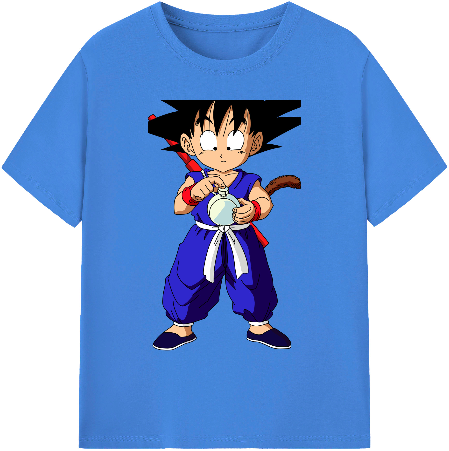 （画像用） ドラゴンボール 孫悟空（そん ごくう）Son Goku カカロット DRAGON BALL Kakarotto 綿100％ メンズ半袖Tシャツ｜肌触りやわらか＆通気性