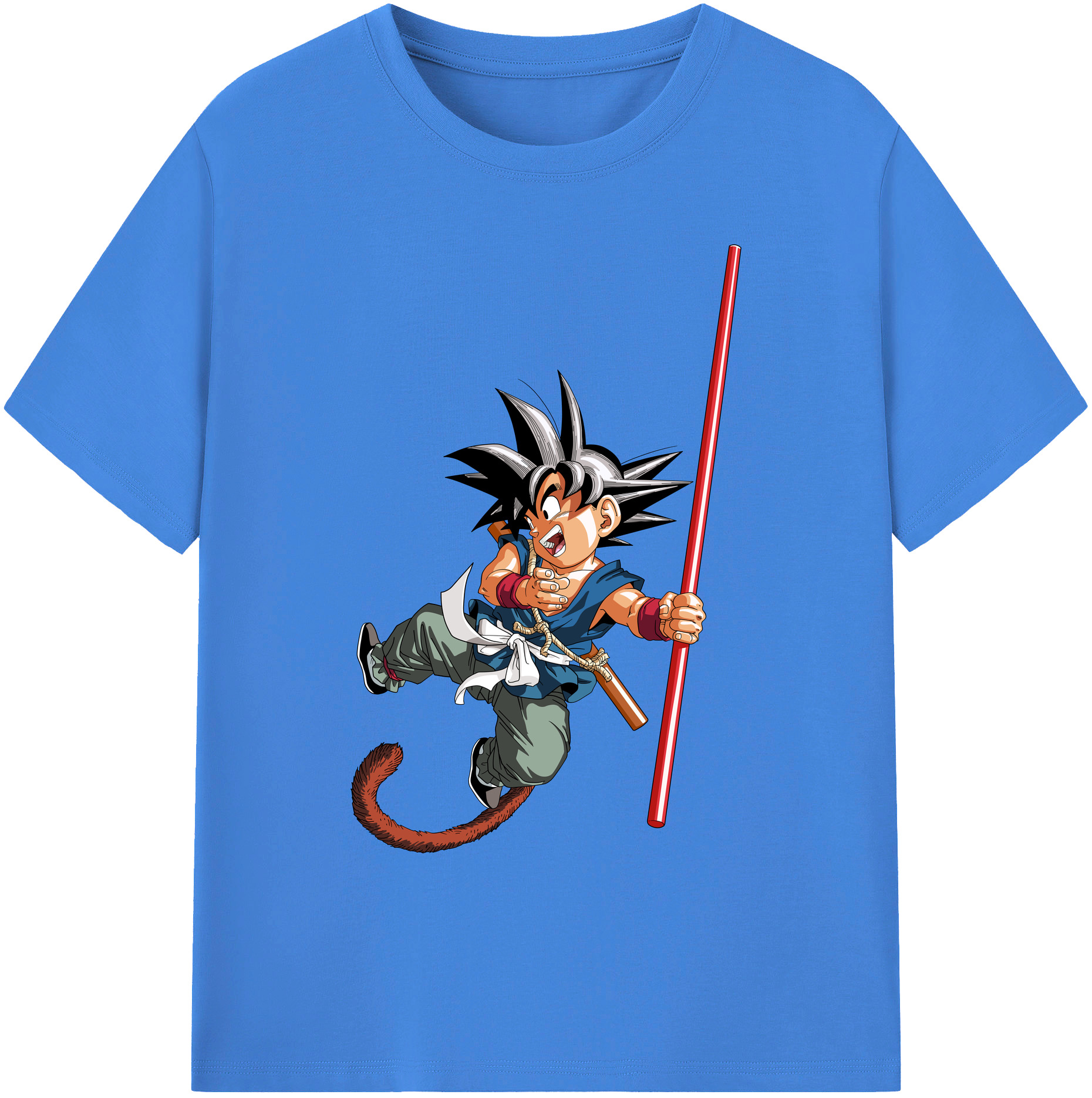 （画像用） ドラゴンボール 孫悟空（そん ごくう）Son Goku カカロット DRAGON BALL Kakarotto 綿100％ メンズ半袖Tシャツ｜肌触りやわらか＆通気性