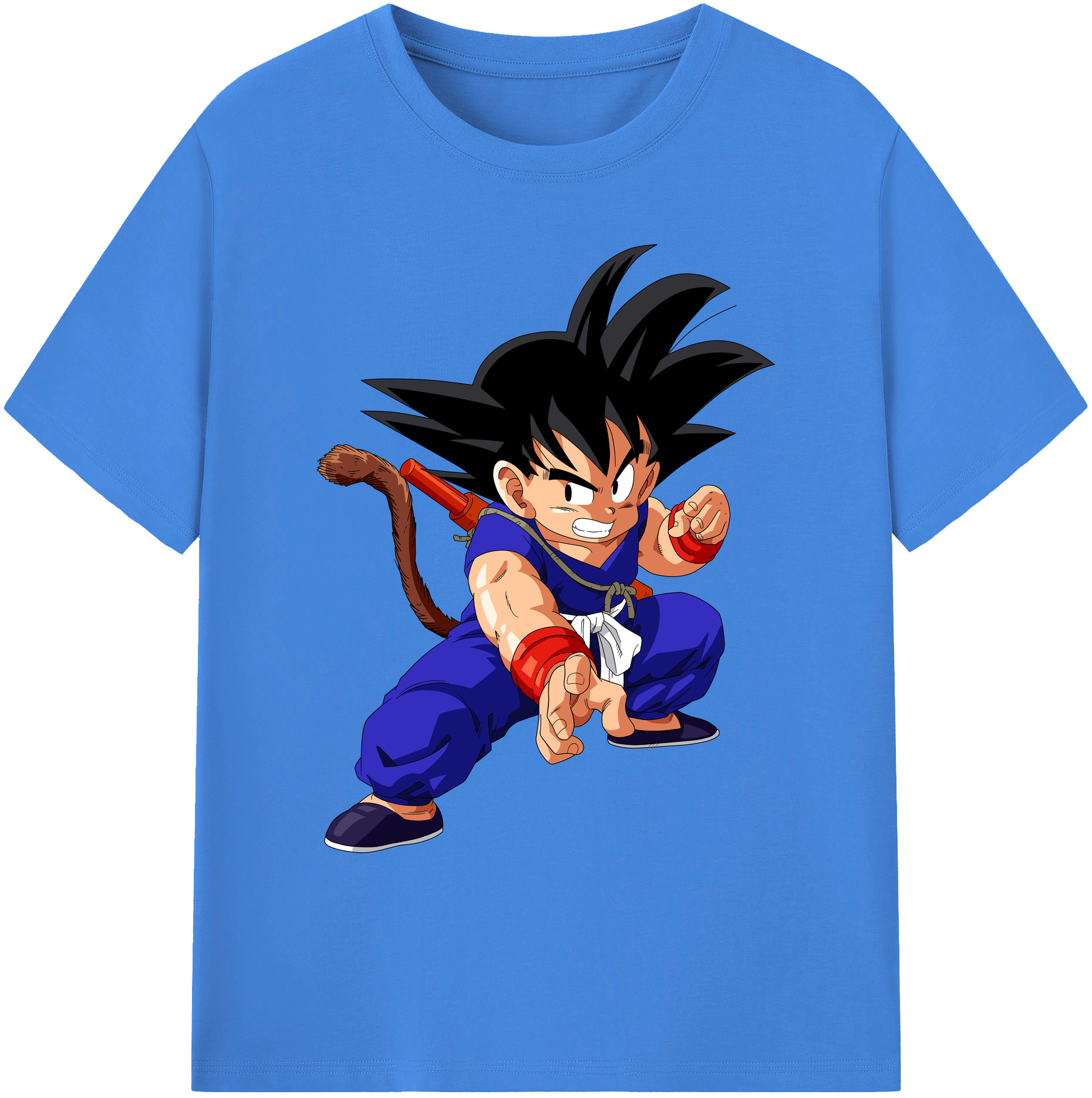 （画像用） ドラゴンボール 孫悟空（そん ごくう）Son Goku カカロット DRAGON BALL Kakarotto 綿100％ メンズ半袖Tシャツ｜肌触りやわらか＆通気性