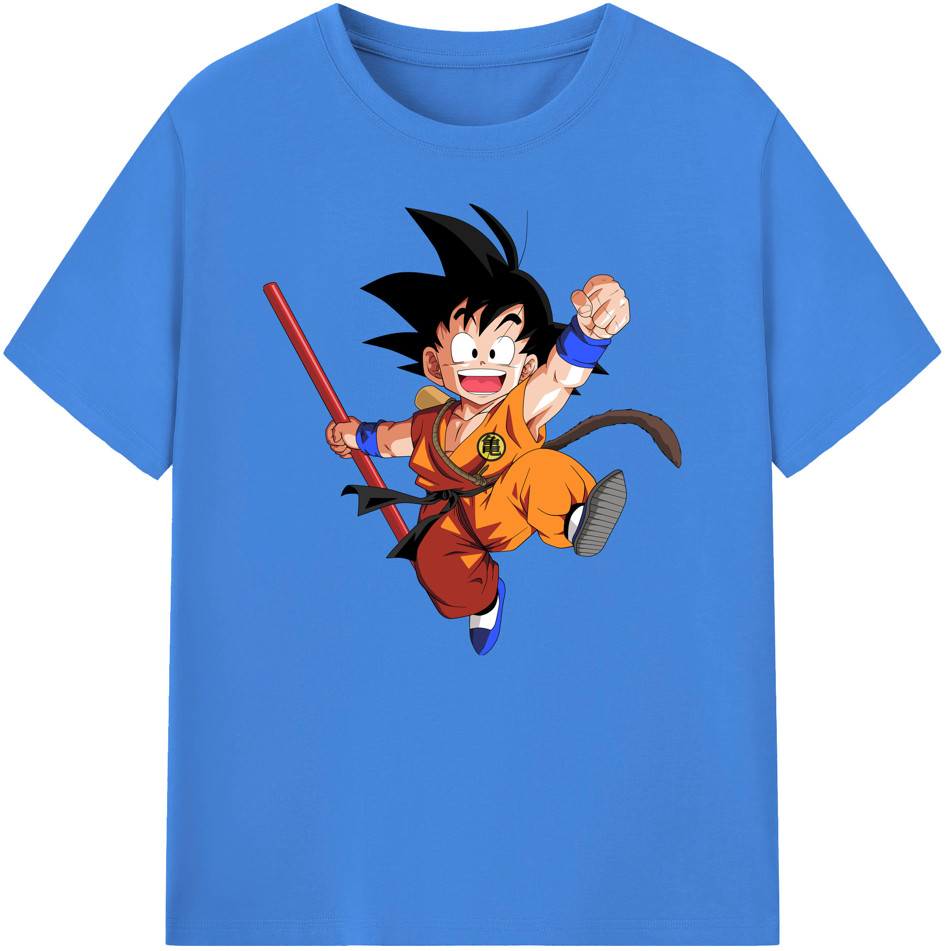 （画像用） ドラゴンボール 孫悟空（そん ごくう）Son Goku カカロット DRAGON BALL Kakarotto 綿100％ メンズ半袖Tシャツ｜肌触りやわらか＆通気性