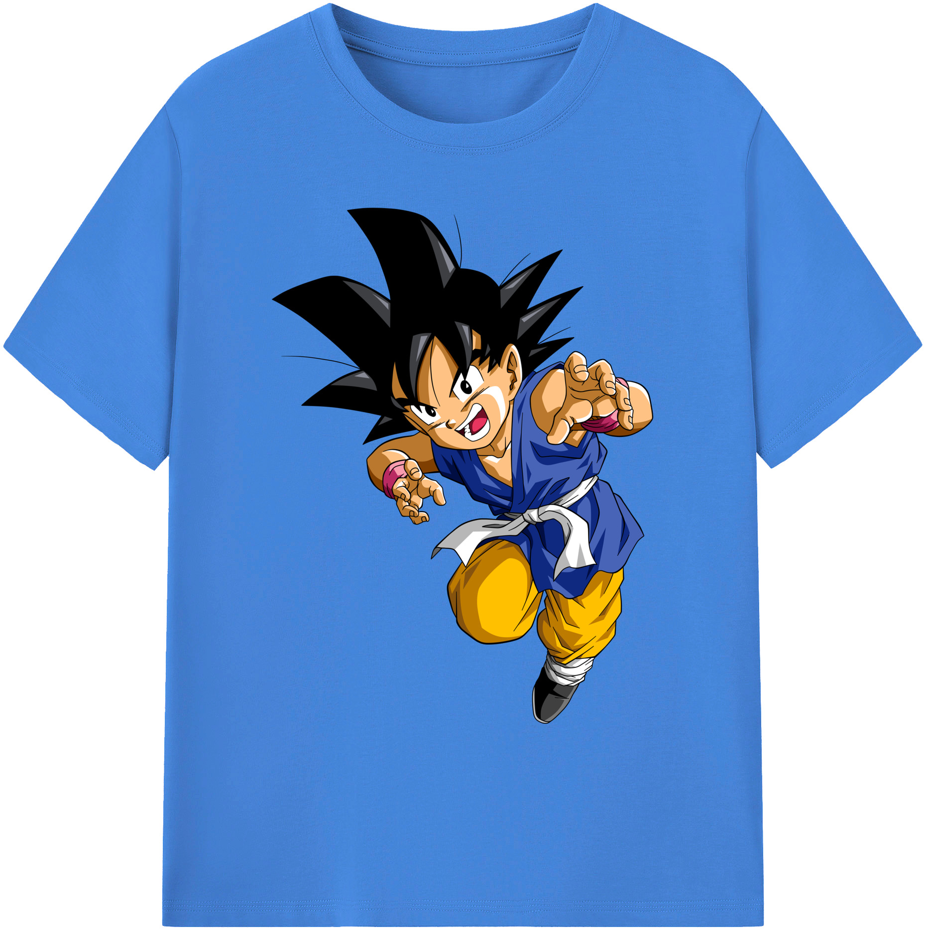 （画像用） ドラゴンボール 孫悟空（そん ごくう）Son Goku カカロット DRAGON BALL Kakarotto 綿100％ メンズ半袖Tシャツ｜肌触りやわらか＆通気性