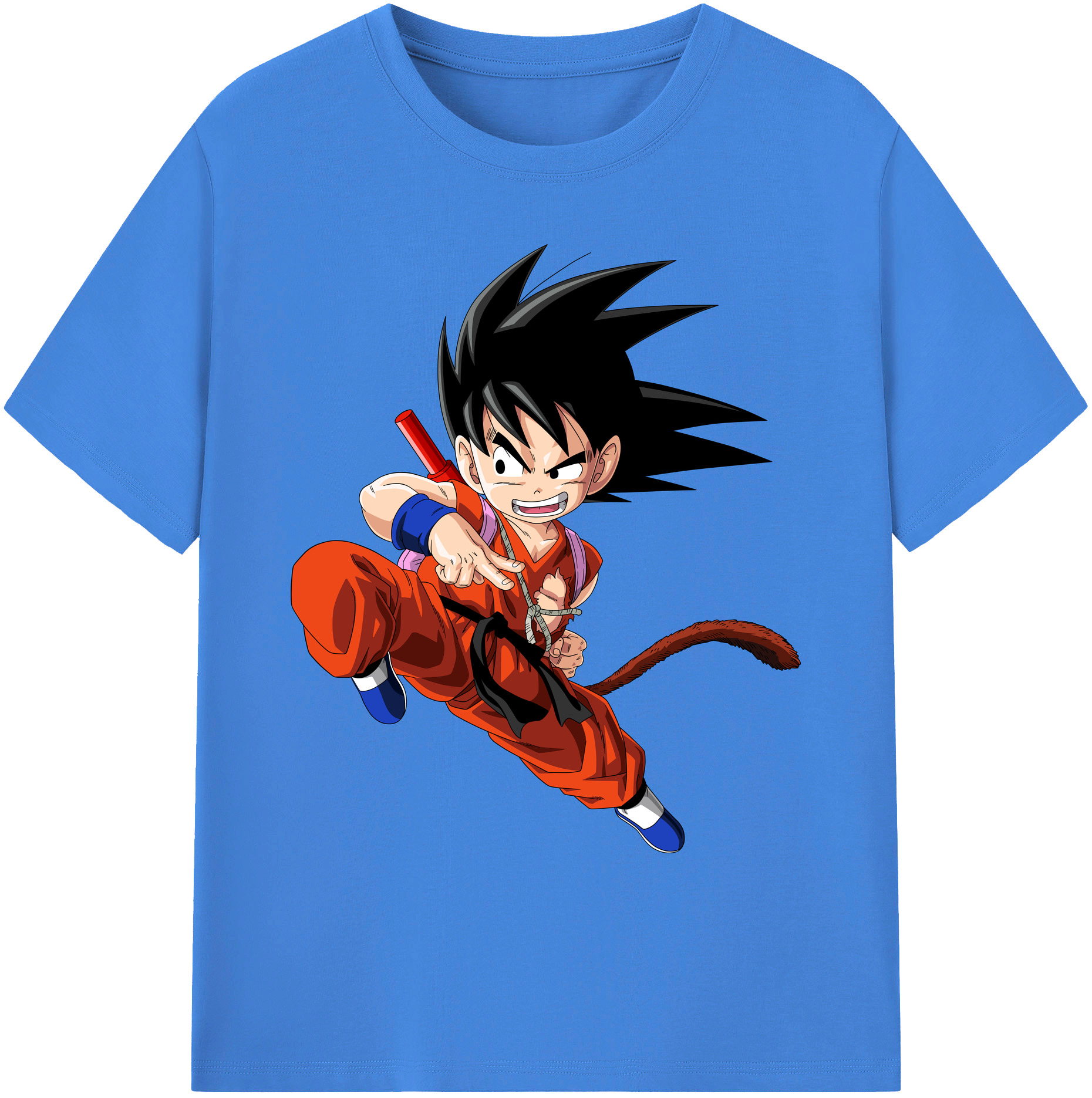 （画像用） ドラゴンボール 孫悟空（そん ごくう）Son Goku カカロット DRAGON BALL Kakarotto 綿100％ メンズ半袖Tシャツ｜肌触りやわらか＆通気性
