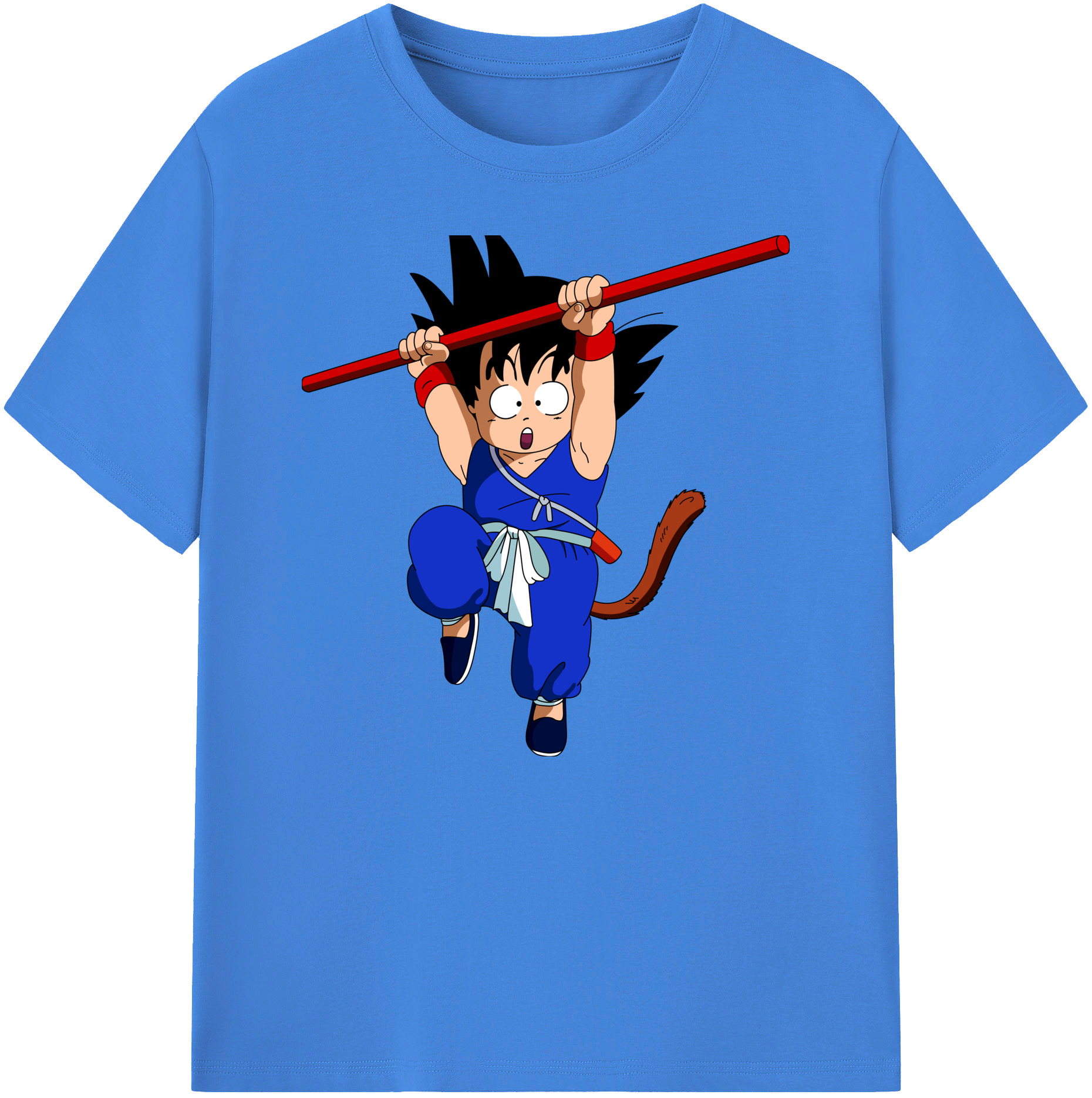 （画像用） ドラゴンボール 孫悟空（そん ごくう）Son Goku カカロット DRAGON BALL Kakarotto 綿100％ メンズ半袖Tシャツ｜肌触りやわらか＆通気性