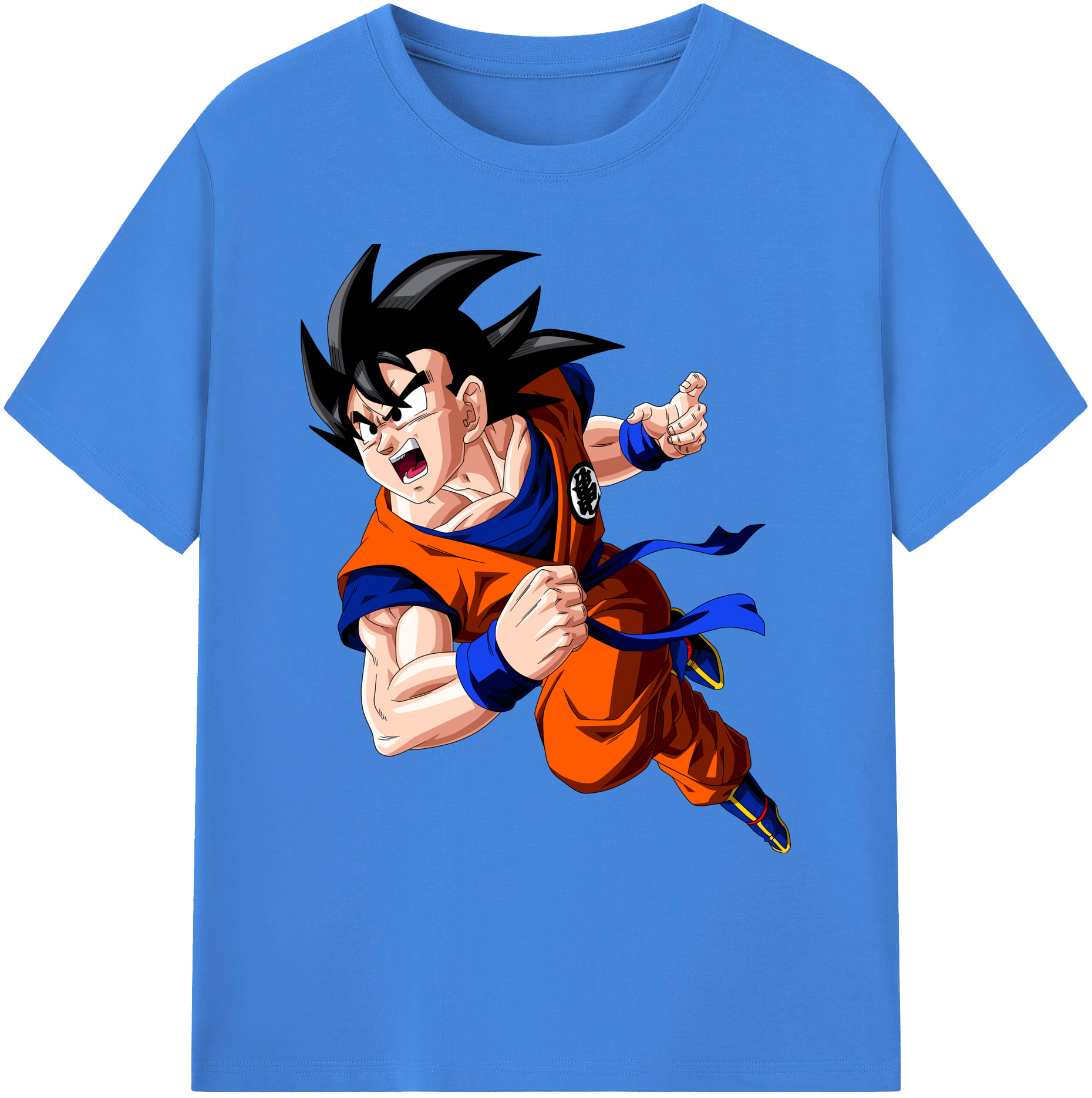 （画像用） ドラゴンボール 孫悟空（そん ごくう）Son Goku カカロット DRAGON BALL Kakarotto 綿100％ メンズ半袖Tシャツ｜肌触りやわらか＆通気性