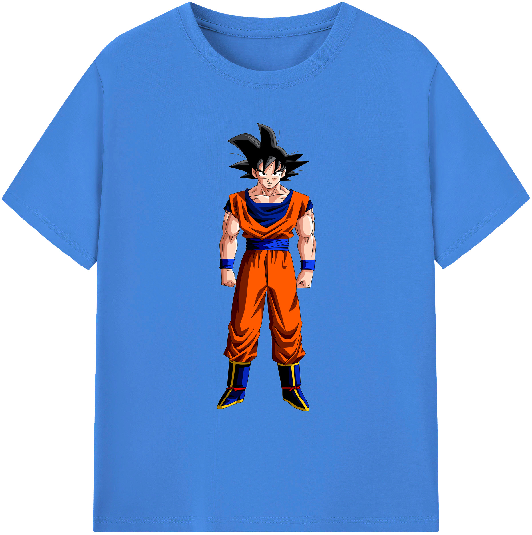 （画像用） ドラゴンボール 孫悟空（そん ごくう）Son Goku カカロット DRAGON BALL Kakarotto 綿100％ メンズ半袖Tシャツ｜肌触りやわらか＆通気性