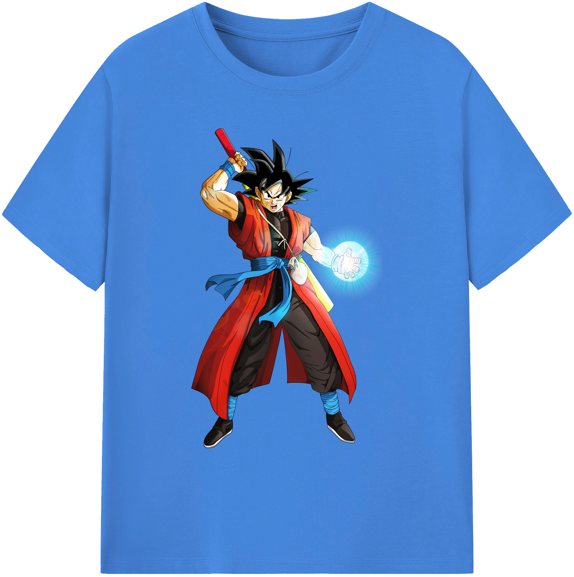 （画像用） ドラゴンボール 孫悟空（そん ごくう）Son Goku カカロット DRAGON BALL Kakarotto 綿100％ メンズ半袖Tシャツ｜肌触りやわらか＆通気性