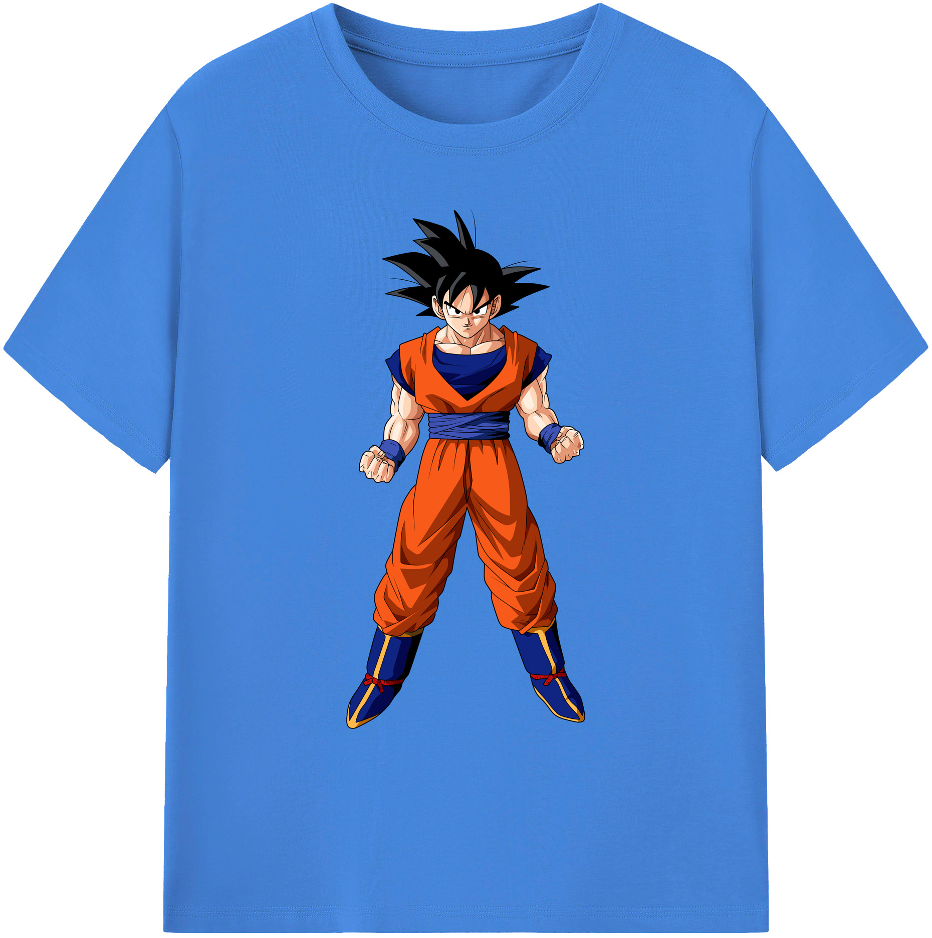 （画像用） ドラゴンボール 孫悟空（そん ごくう）Son Goku カカロット DRAGON BALL Kakarotto 綿100％ メンズ半袖Tシャツ｜肌触りやわらか＆通気性