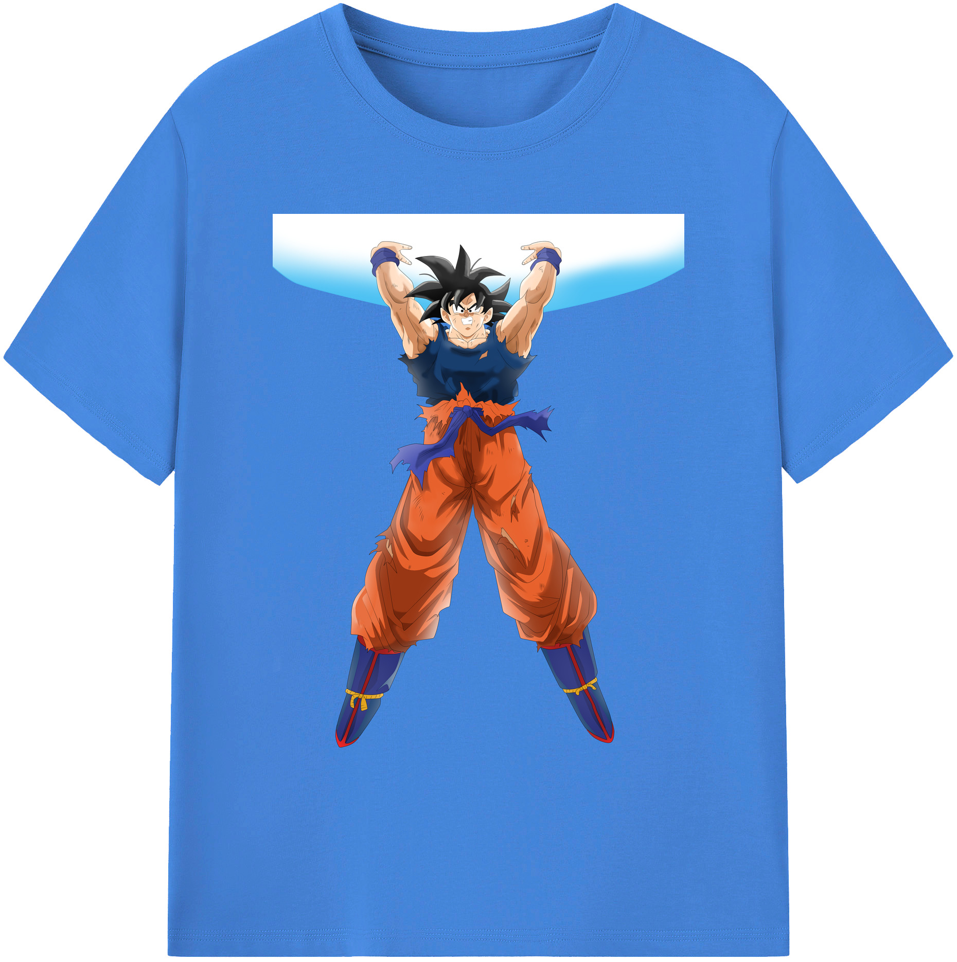（画像用） ドラゴンボール 孫悟空（そん ごくう）Son Goku カカロット DRAGON BALL Kakarotto 綿100％ メンズ半袖Tシャツ｜肌触りやわらか＆通気性
