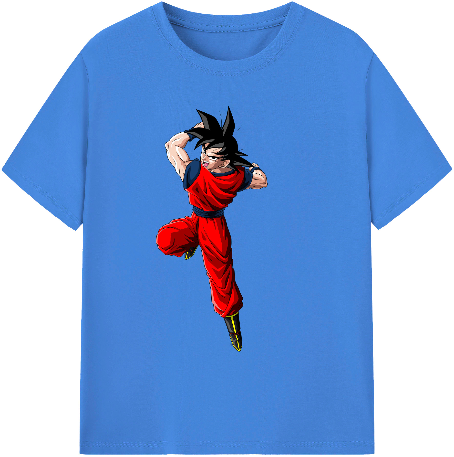 （画像用） ドラゴンボール 孫悟空（そん ごくう）Son Goku カカロット DRAGON BALL Kakarotto 綿100％ メンズ半袖Tシャツ｜肌触りやわらか＆通気性