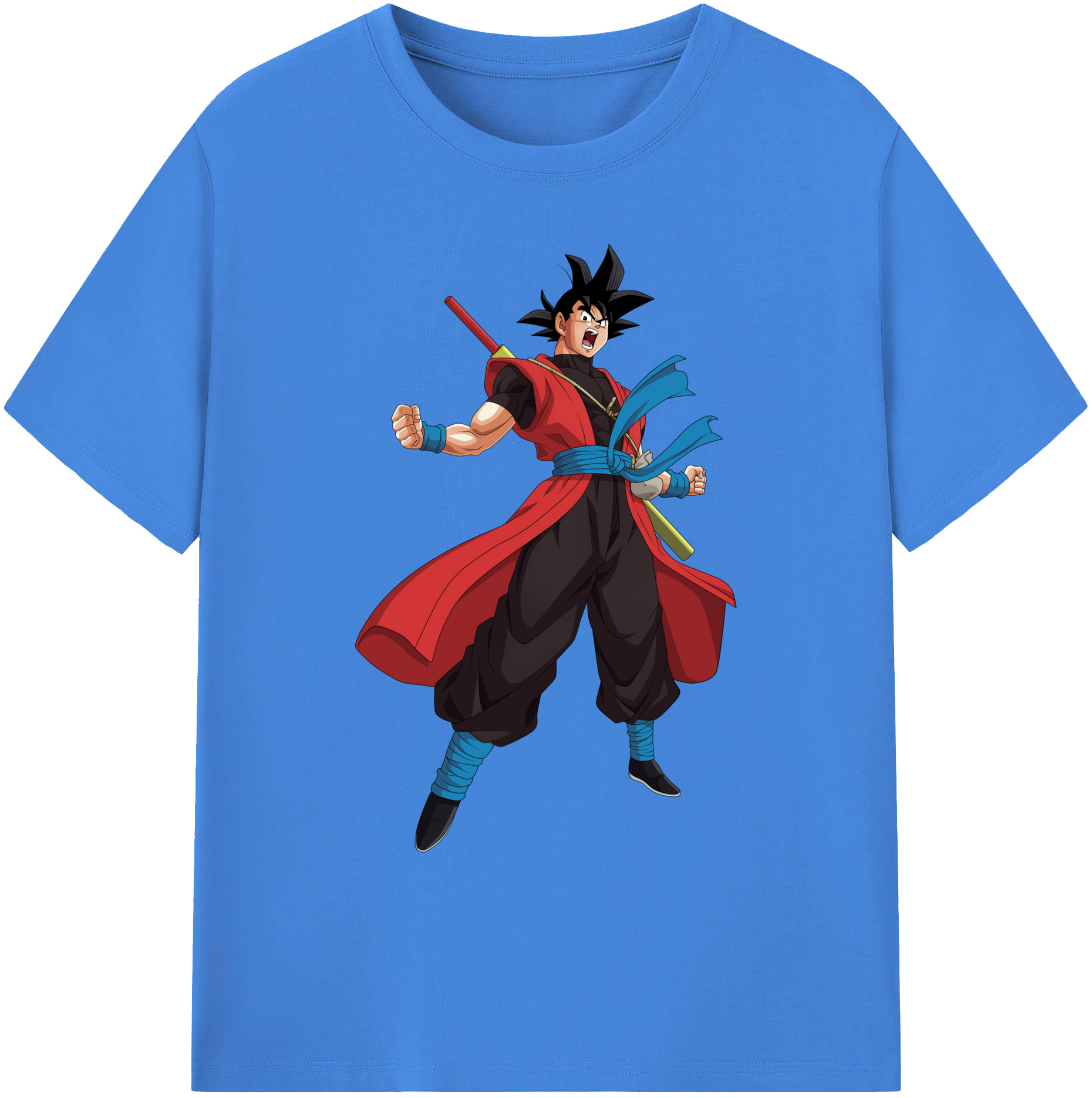 （画像用） ドラゴンボール 孫悟空（そん ごくう）Son Goku カカロット DRAGON BALL Kakarotto 綿100％ メンズ半袖Tシャツ｜肌触りやわらか＆通気性