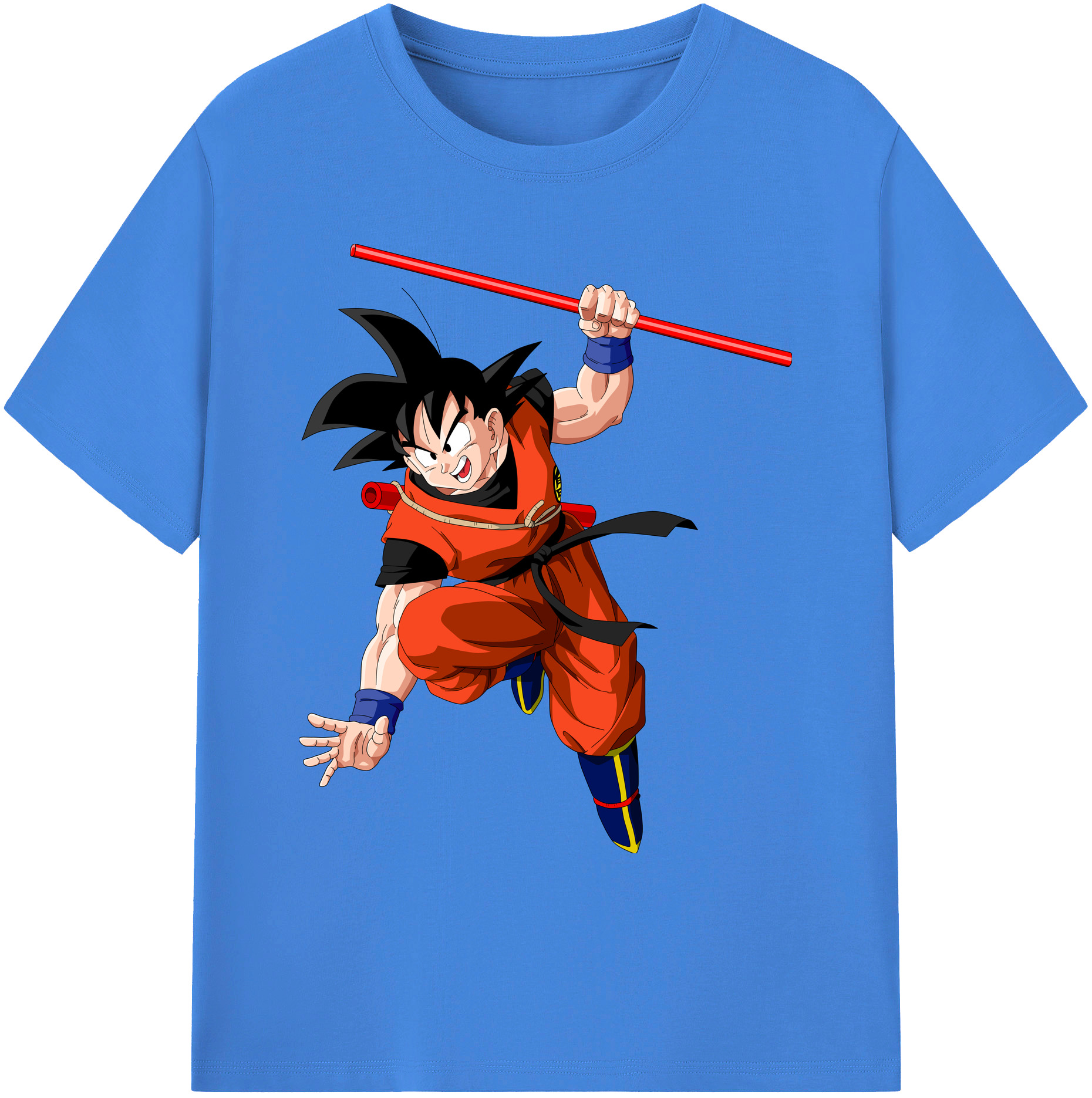 （画像用） ドラゴンボール 孫悟空（そん ごくう）Son Goku カカロット DRAGON BALL Kakarotto 綿100％ メンズ半袖Tシャツ｜肌触りやわらか＆通気性