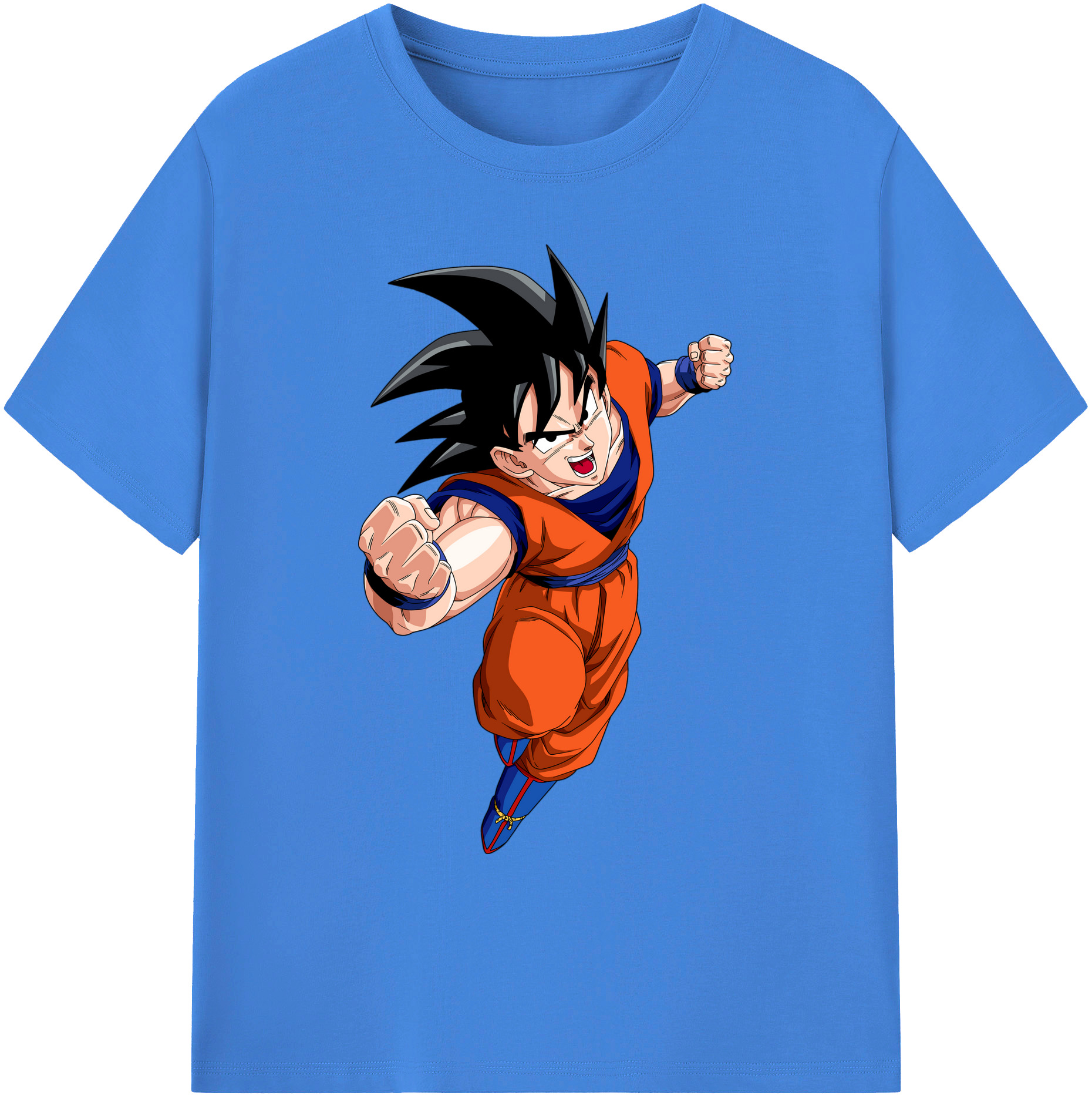 （画像用） ドラゴンボール 孫悟空（そん ごくう）Son Goku カカロット DRAGON BALL Kakarotto 綿100％ メンズ半袖Tシャツ｜肌触りやわらか＆通気性