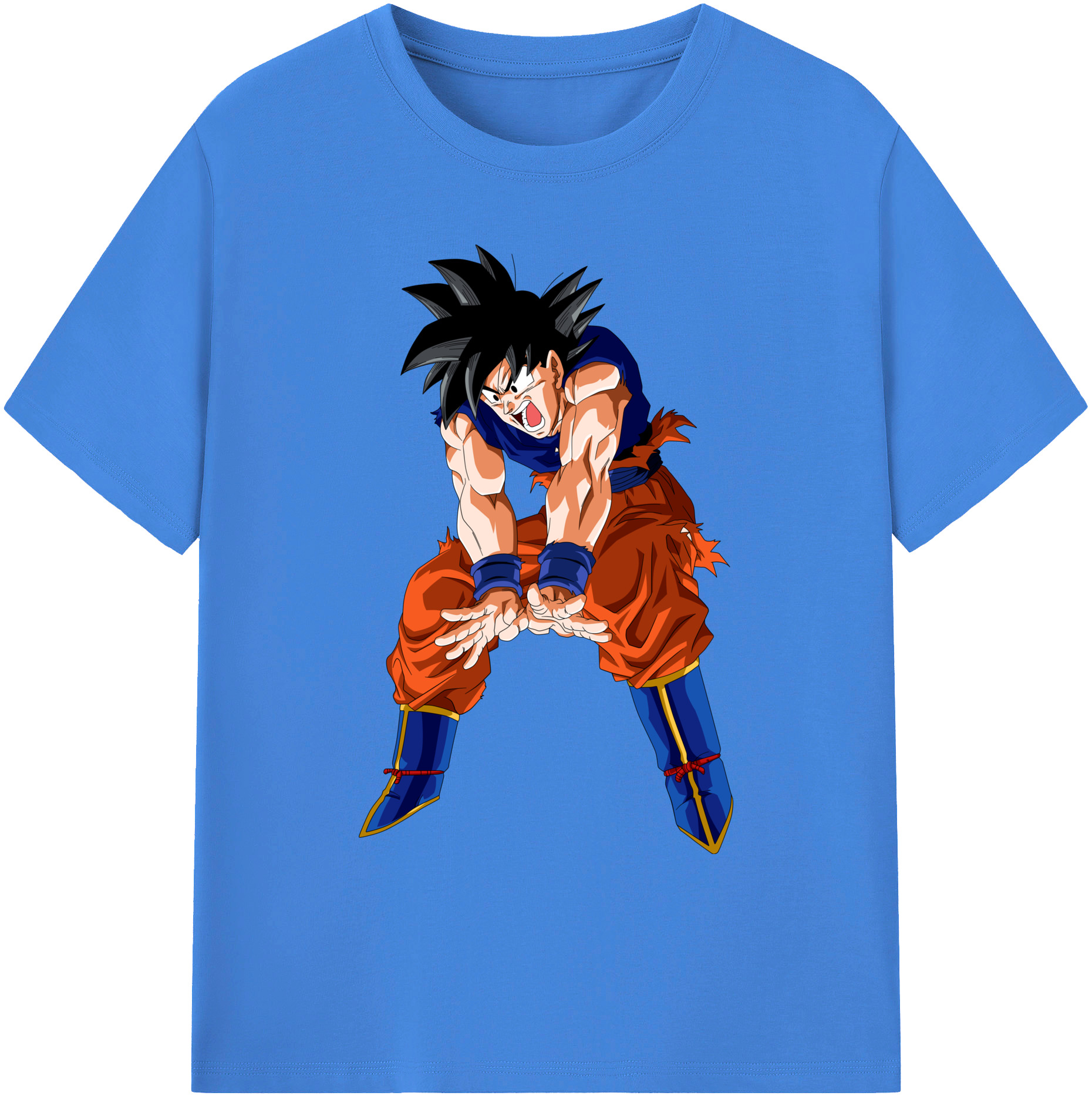 （画像用） ドラゴンボール 孫悟空（そん ごくう）Son Goku カカロット DRAGON BALL Kakarotto 綿100％ メンズ半袖Tシャツ｜肌触りやわらか＆通気性