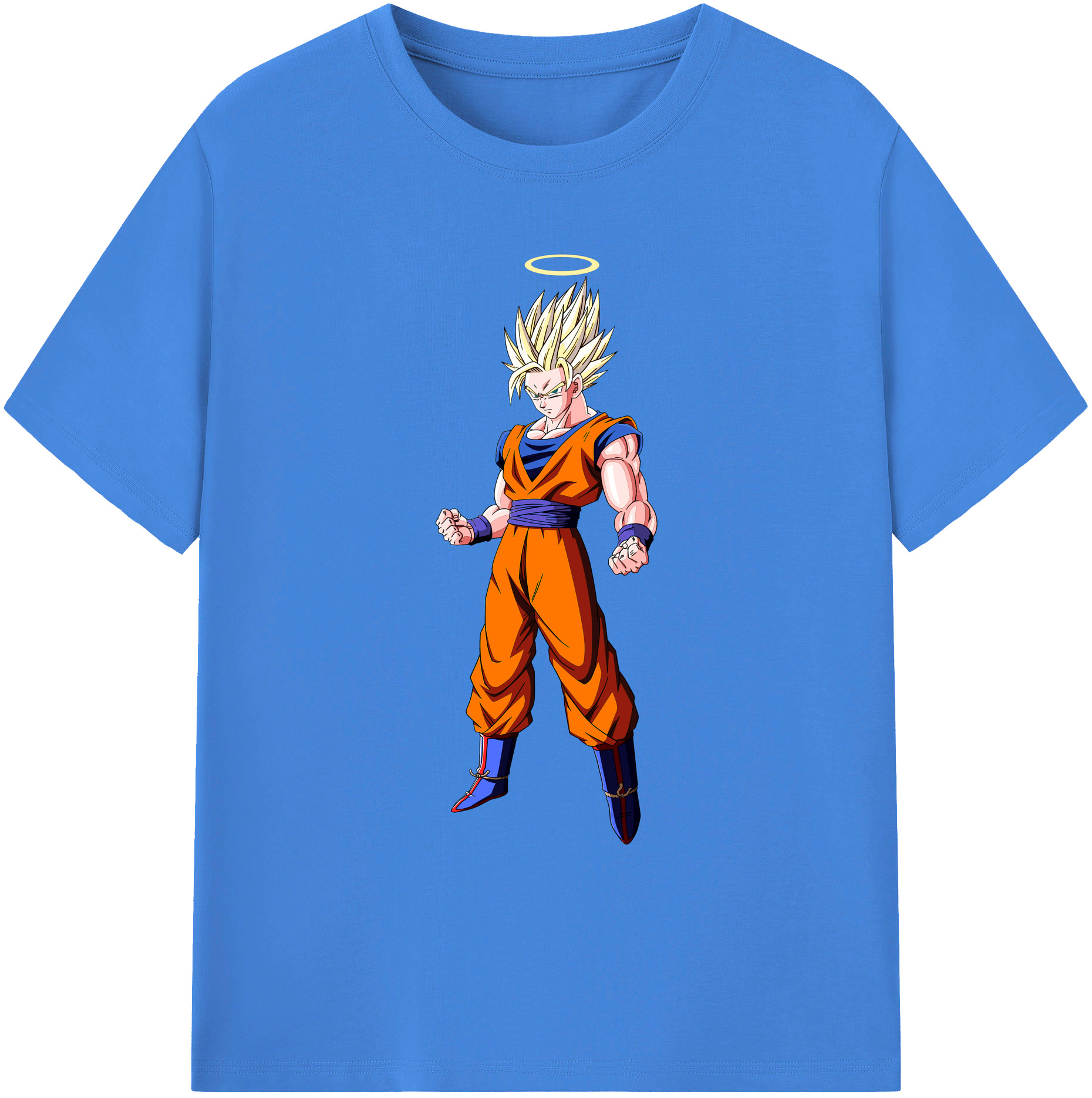 （画像用） ドラゴンボール 孫悟空（そん ごくう）Son Goku カカロット DRAGON BALL Kakarotto 綿100％ メンズ半袖Tシャツ｜肌触りやわらか＆通気性