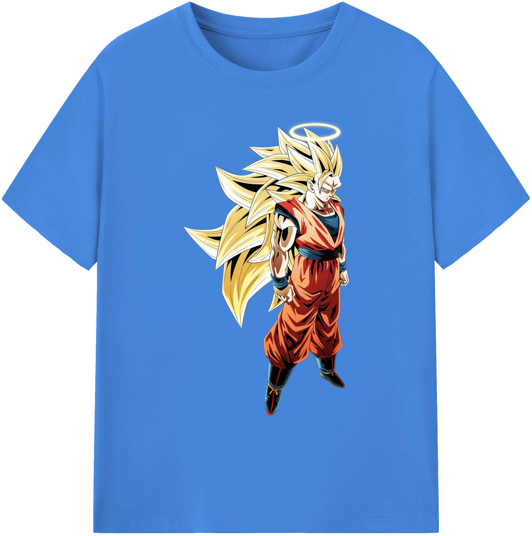 （画像用） ドラゴンボール 孫悟空（そん ごくう）Son Goku カカロット DRAGON BALL Kakarotto 綿100％ メンズ半袖Tシャツ｜肌触りやわらか＆通気性